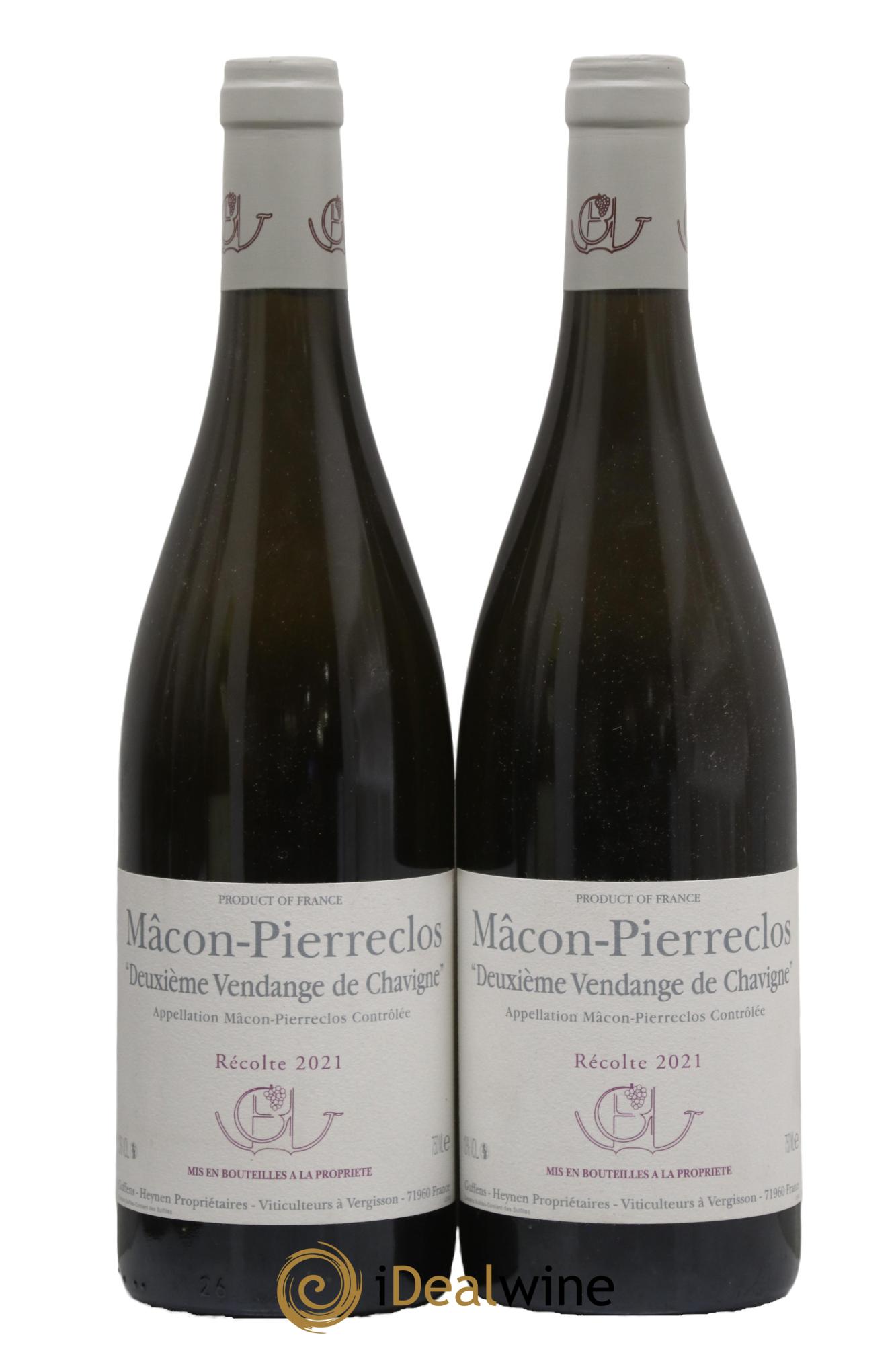 Mâcon-Pierreclos Deuxième Vendange de Chavigne Guffens-Heynen 2021 - Posten von 2 Flaschen - 0