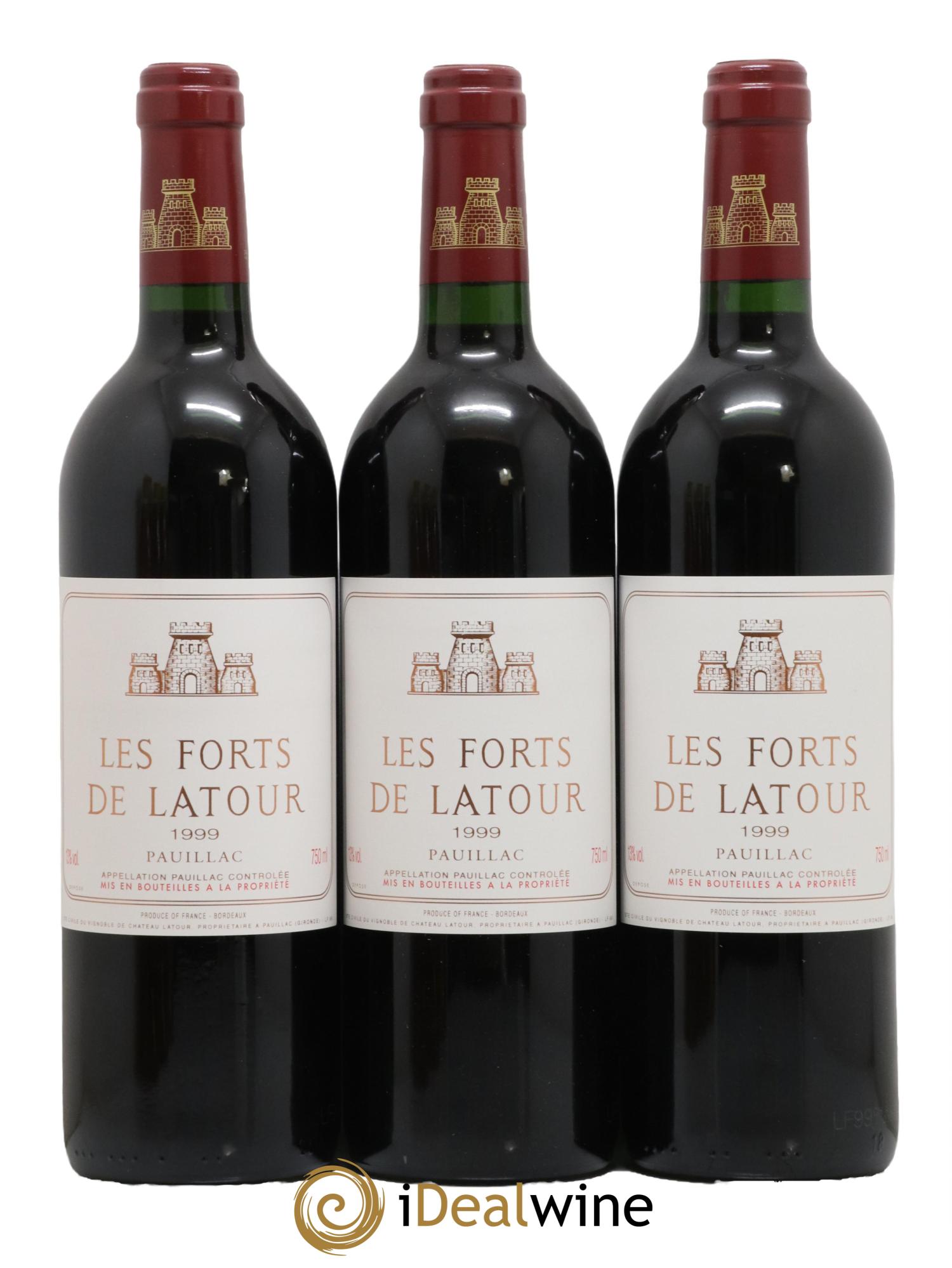Les Forts de Latour Second Vin 1999 - Lot de 3 bouteilles - 0