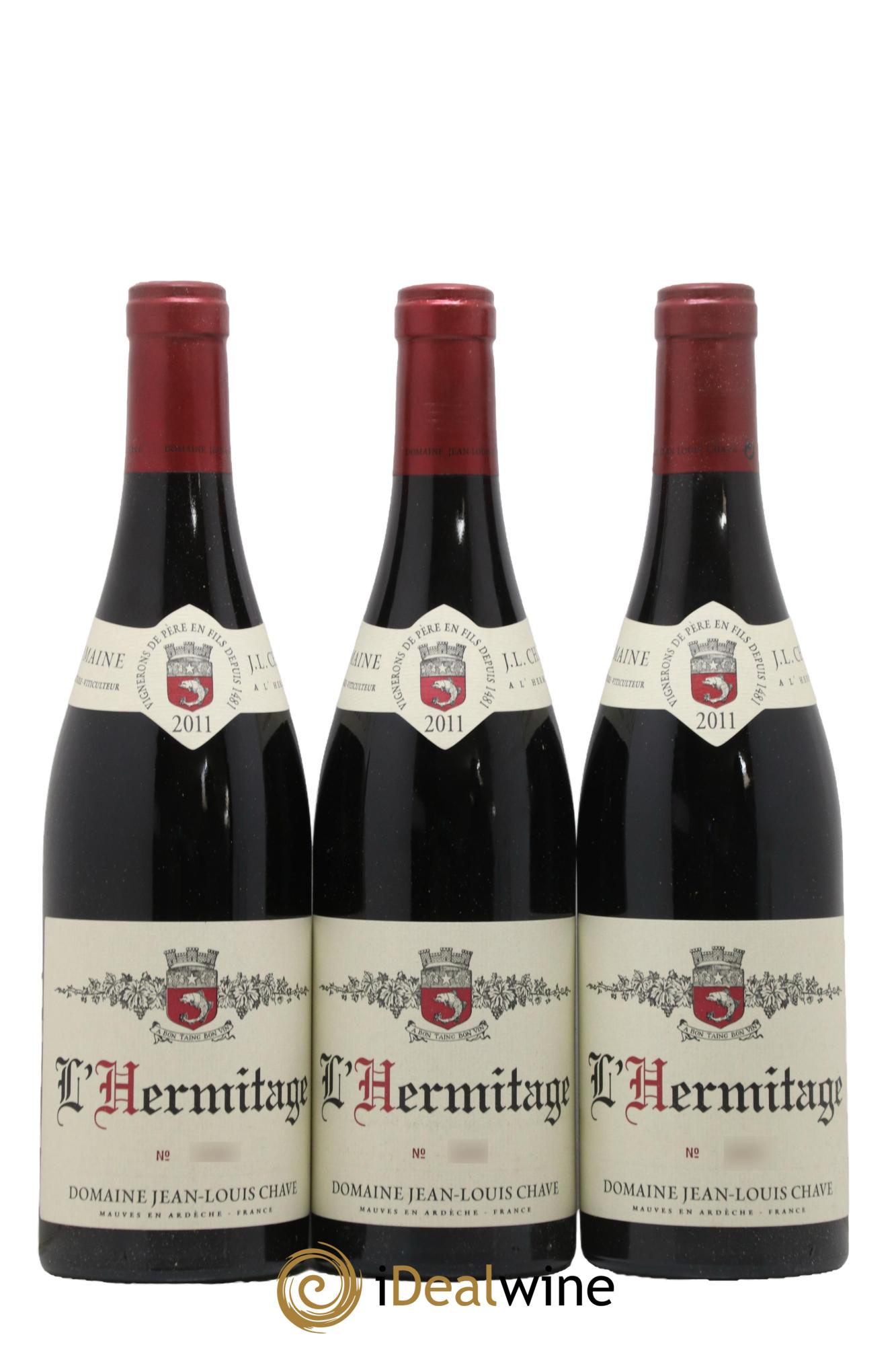 Hermitage Jean-Louis Chave 2011 - Lot de 3 bouteilles - 0