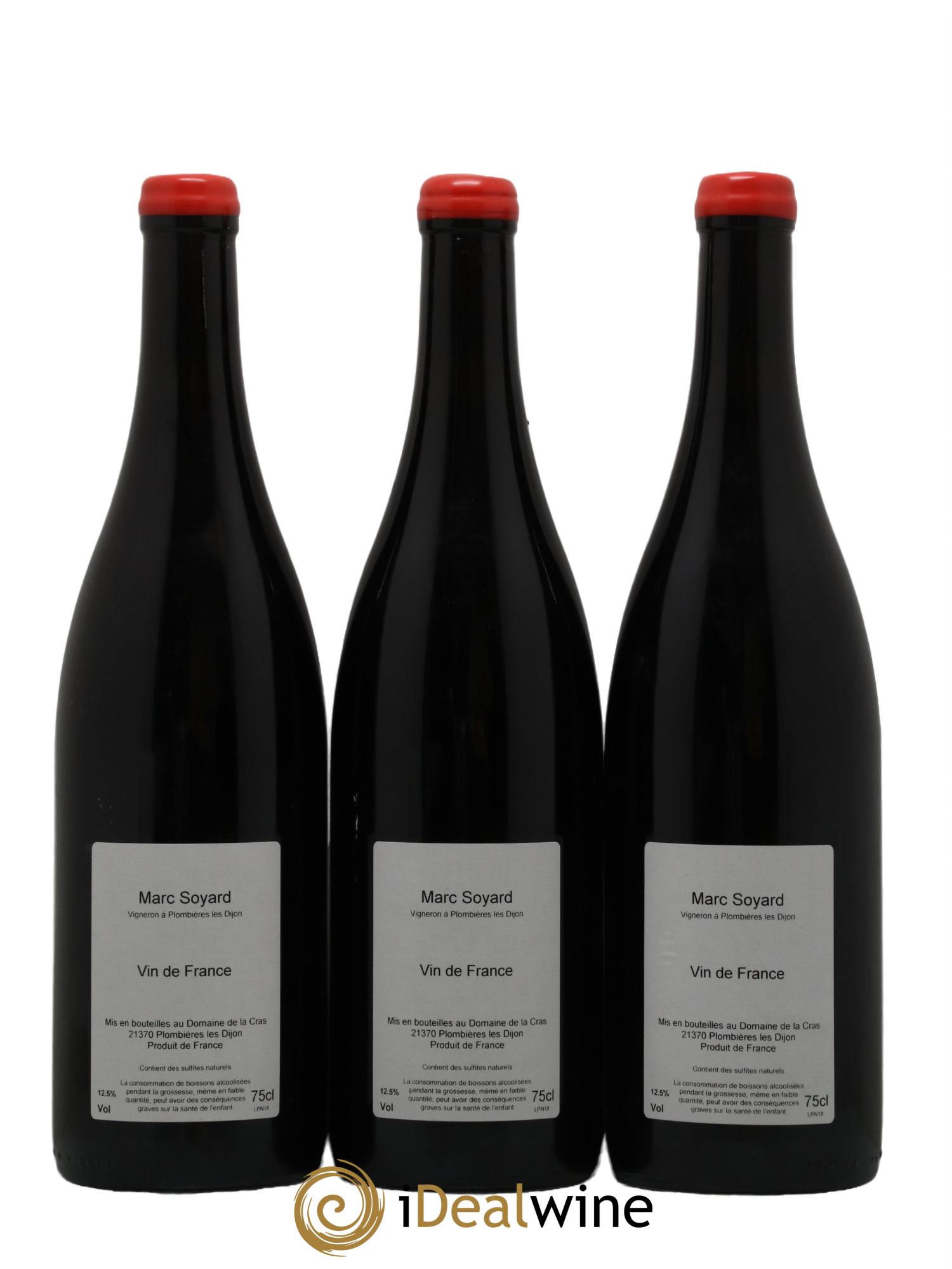 Vin de France H N Marc Soyard 2018 - Lot de 3 bouteilles - 1