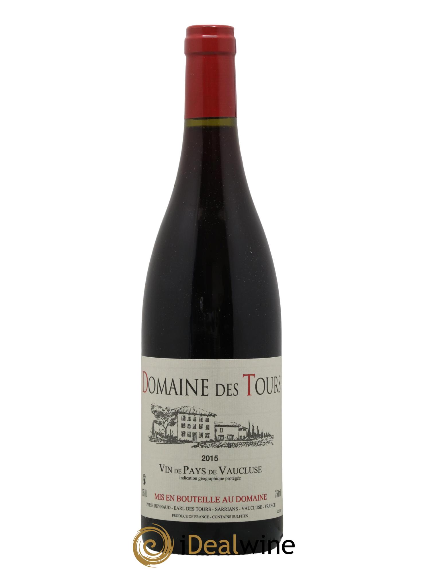 Vaucluse (Vin de Pays de Vaucluse) Domaine des Tours Emmanuel Reynaud 2015 - Lot de 1 bouteille - 0