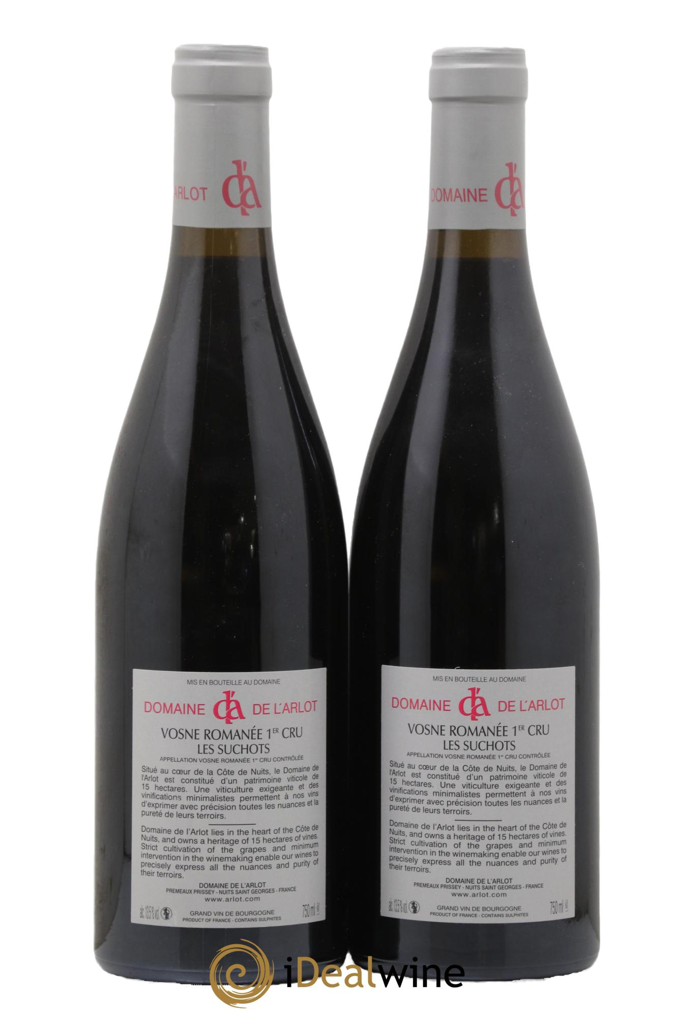 Vosne-Romanée 1er Cru Les Suchots Domaine de l'Arlot 2020 - Lotto di 2 bottiglie - 1