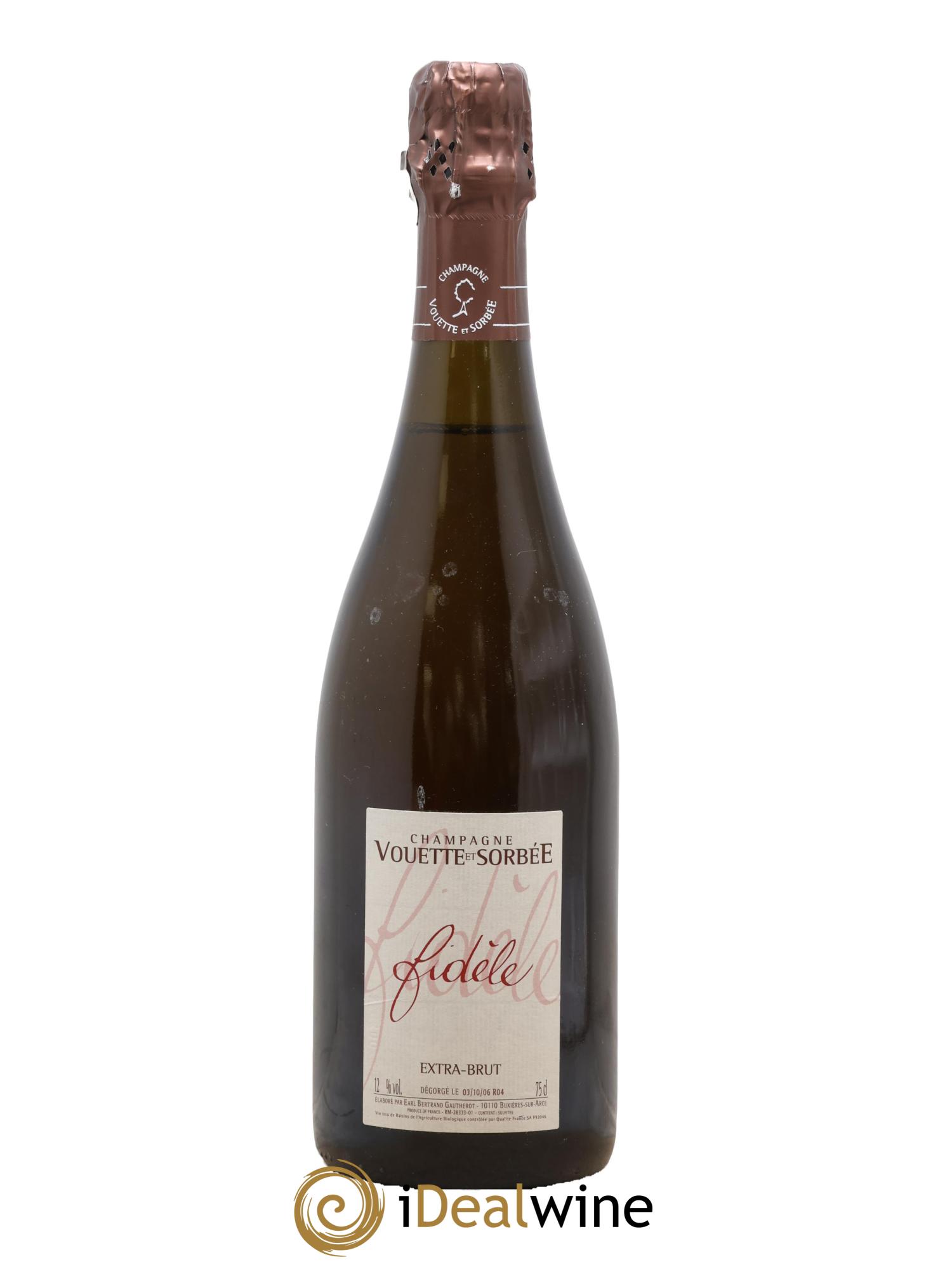 Fidèle Blanc de Noirs Vouette et Sorbée - Lot de 1 bouteille - 0