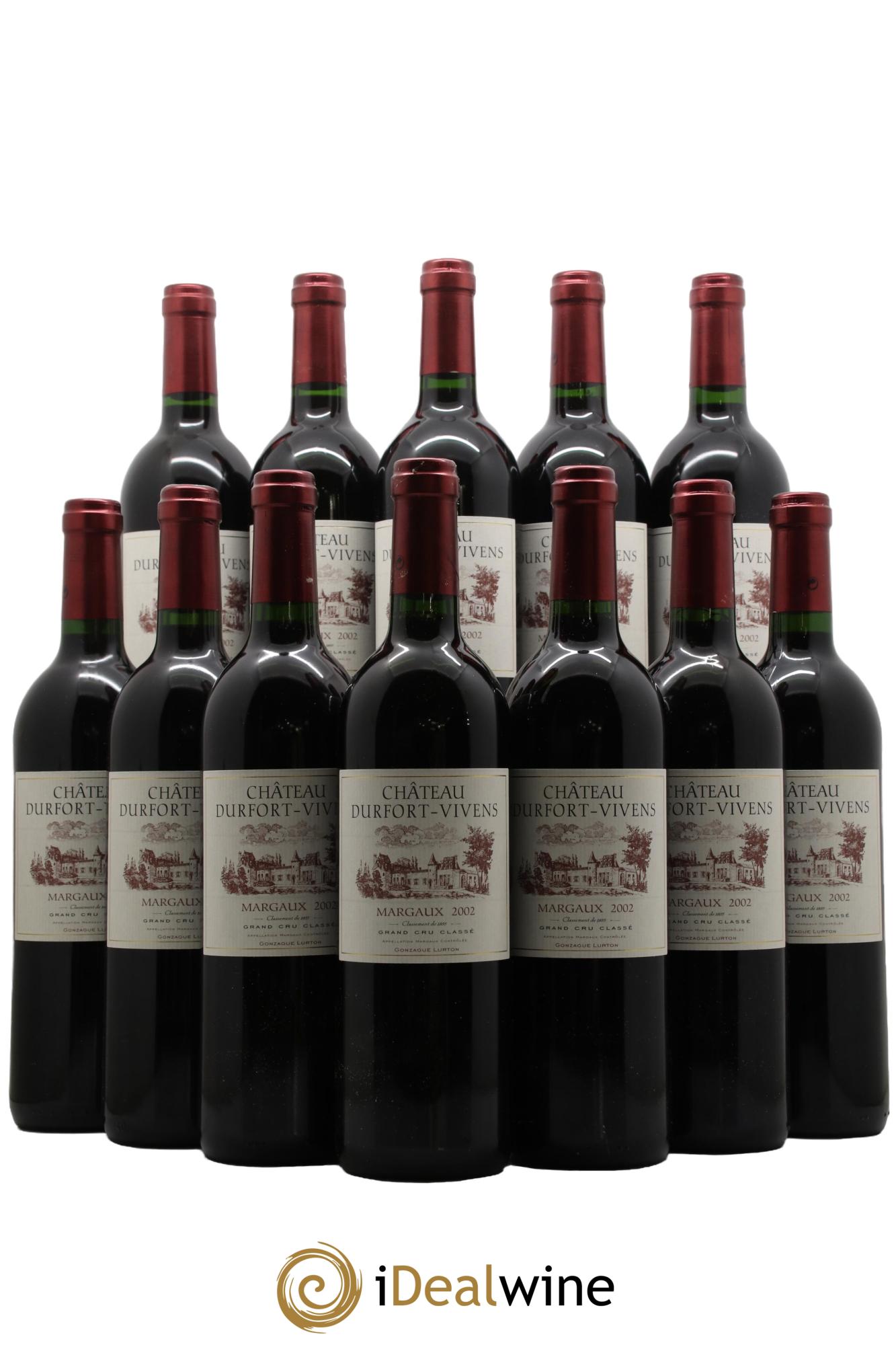 Château Durfort Vivens 2ème Grand Cru Classé 2002 - Lot de 12 bouteilles - 0