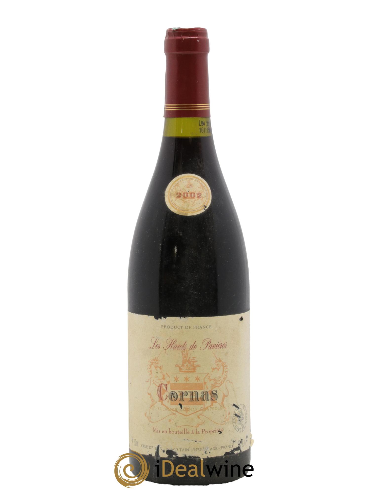 Cornas Les Hauts de Pavières Cave de Tain 2002 - Lot de 1 bouteille - 0