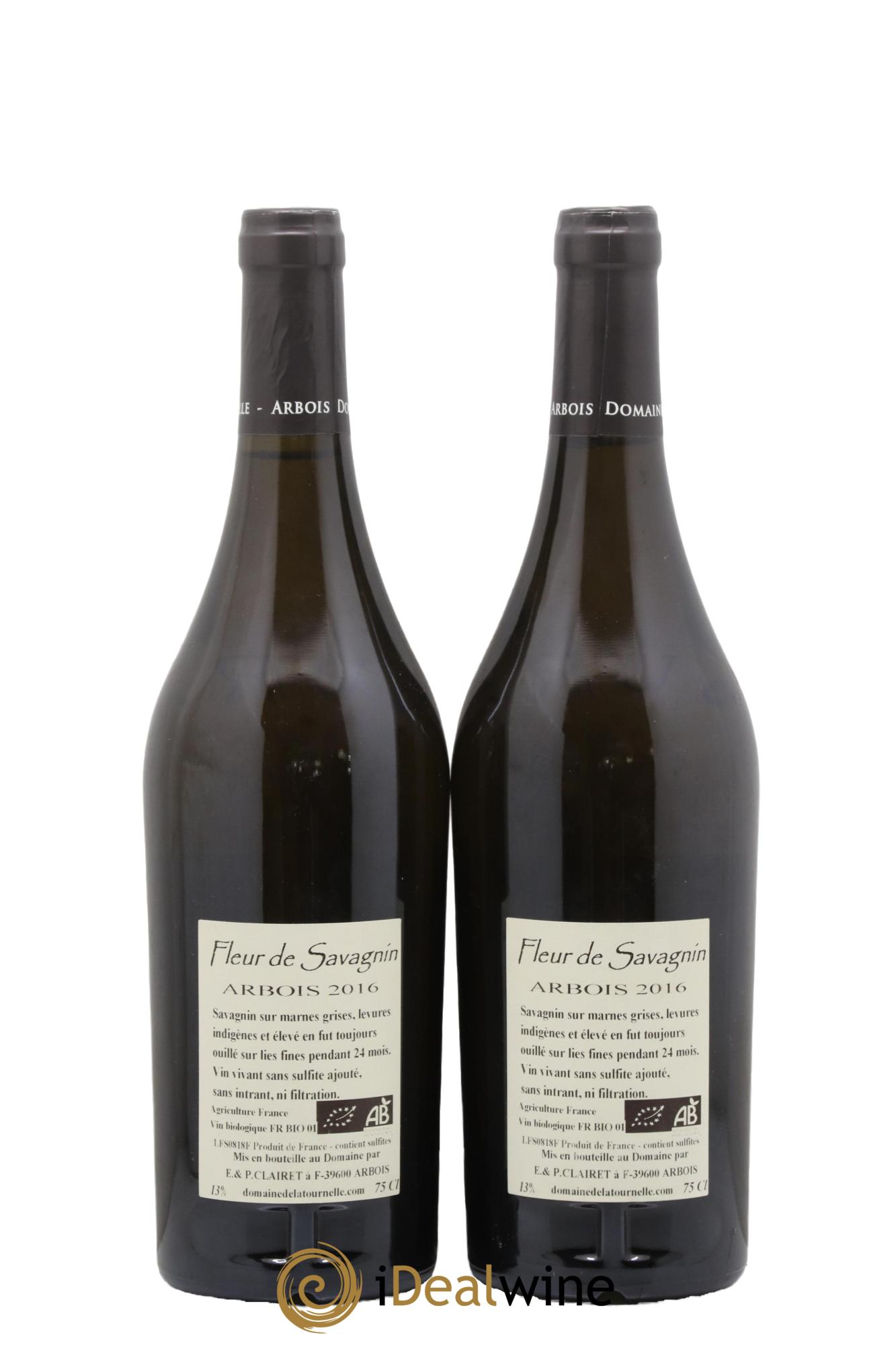 Arbois Fleur De Savagnin Domaine de la Tournelle 2016 - Lot de 2 bouteilles - 1