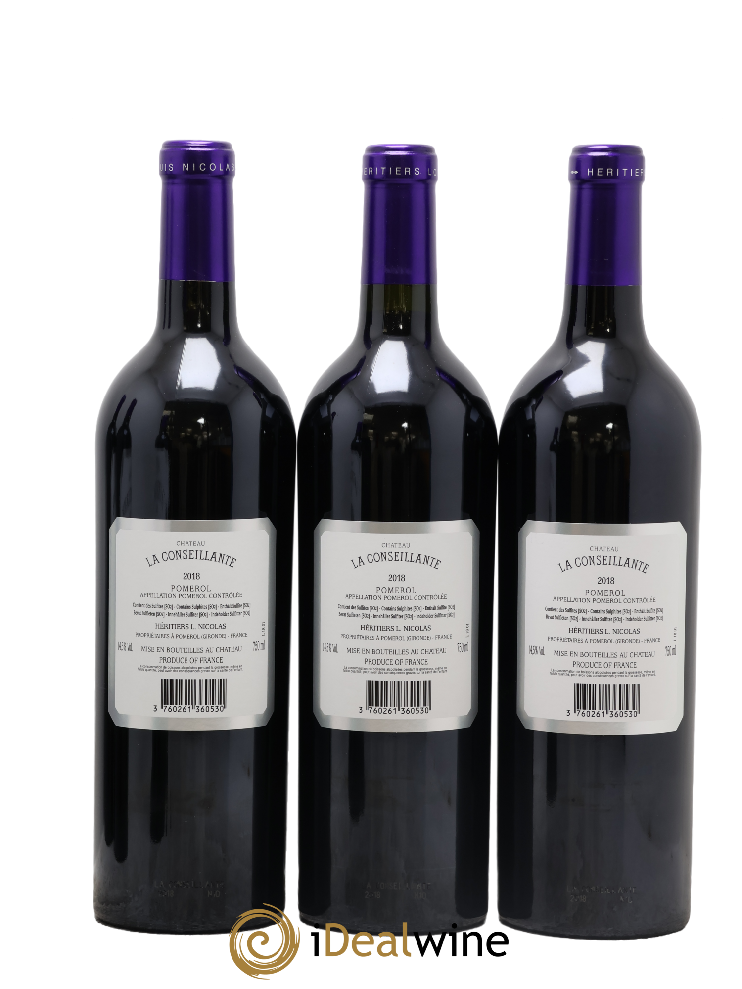 Château la Conseillante 2018 - Lot of 6 bottles - 4