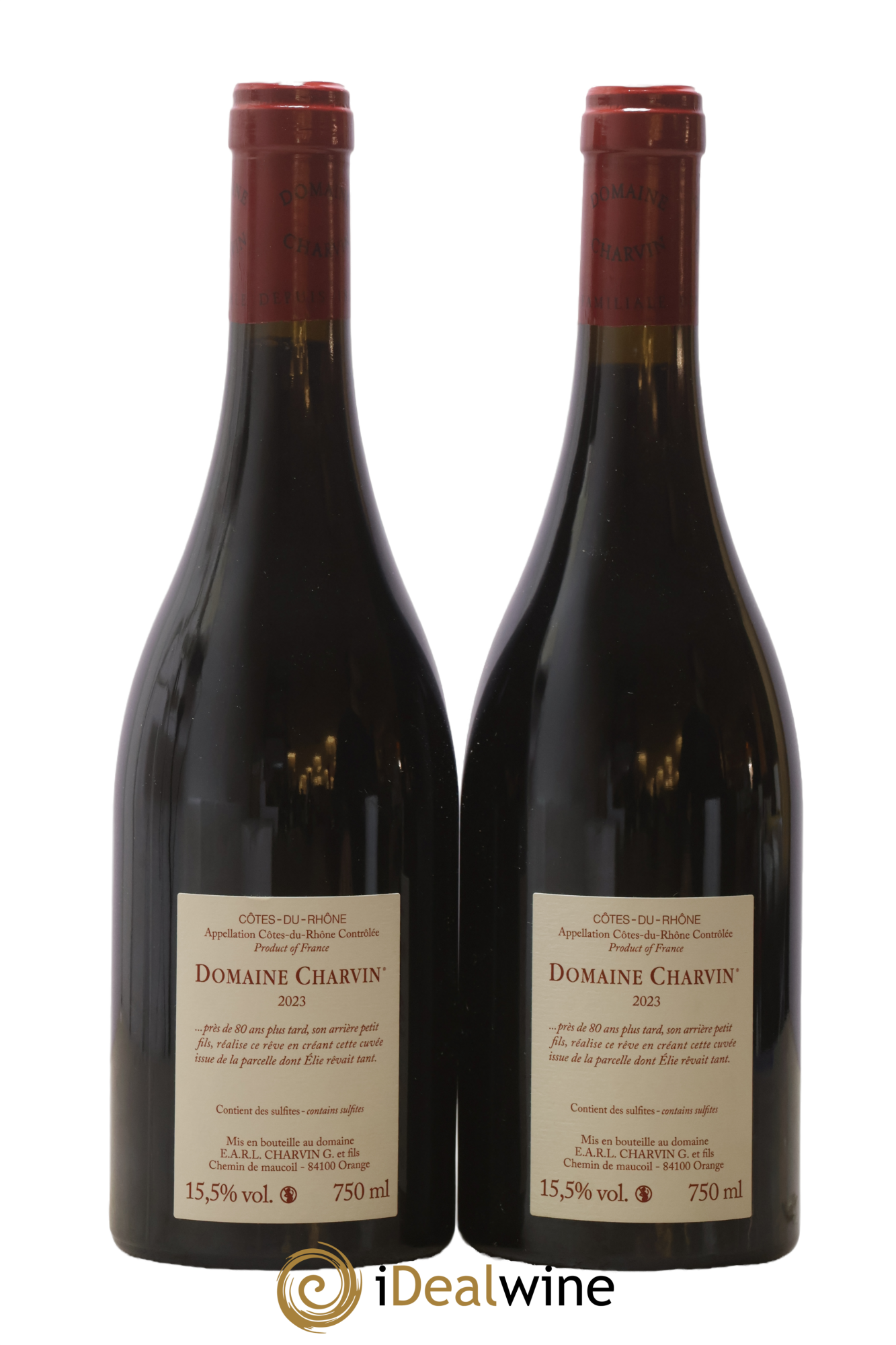 Côtes-du-Rhône Damon Charvin (Domaine) 2023 - Lot of 2 bottles - 1
