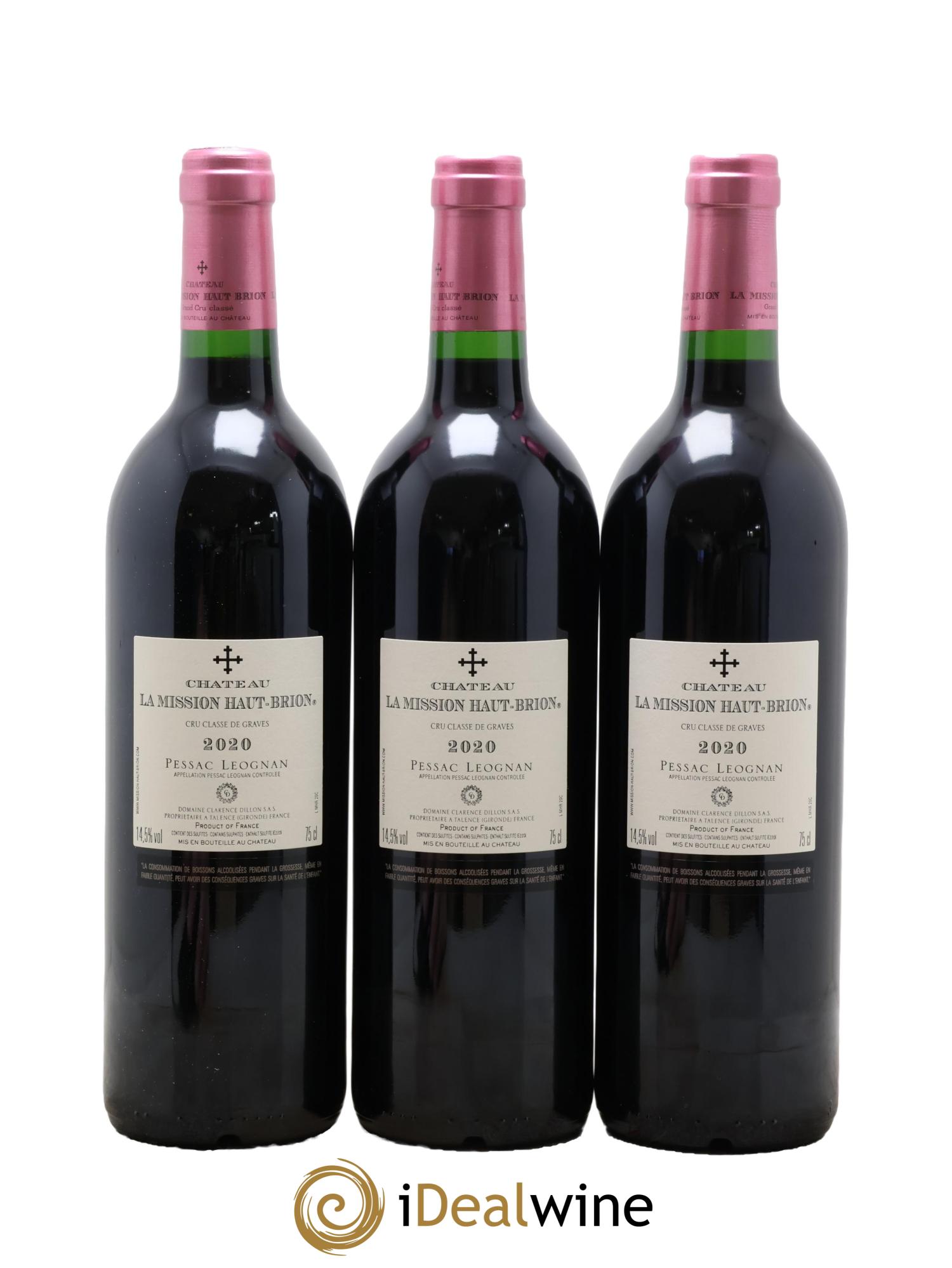 Château la Mission Haut-Brion Cru Classé de Graves 2020 - Lot of 6 bottles - 2