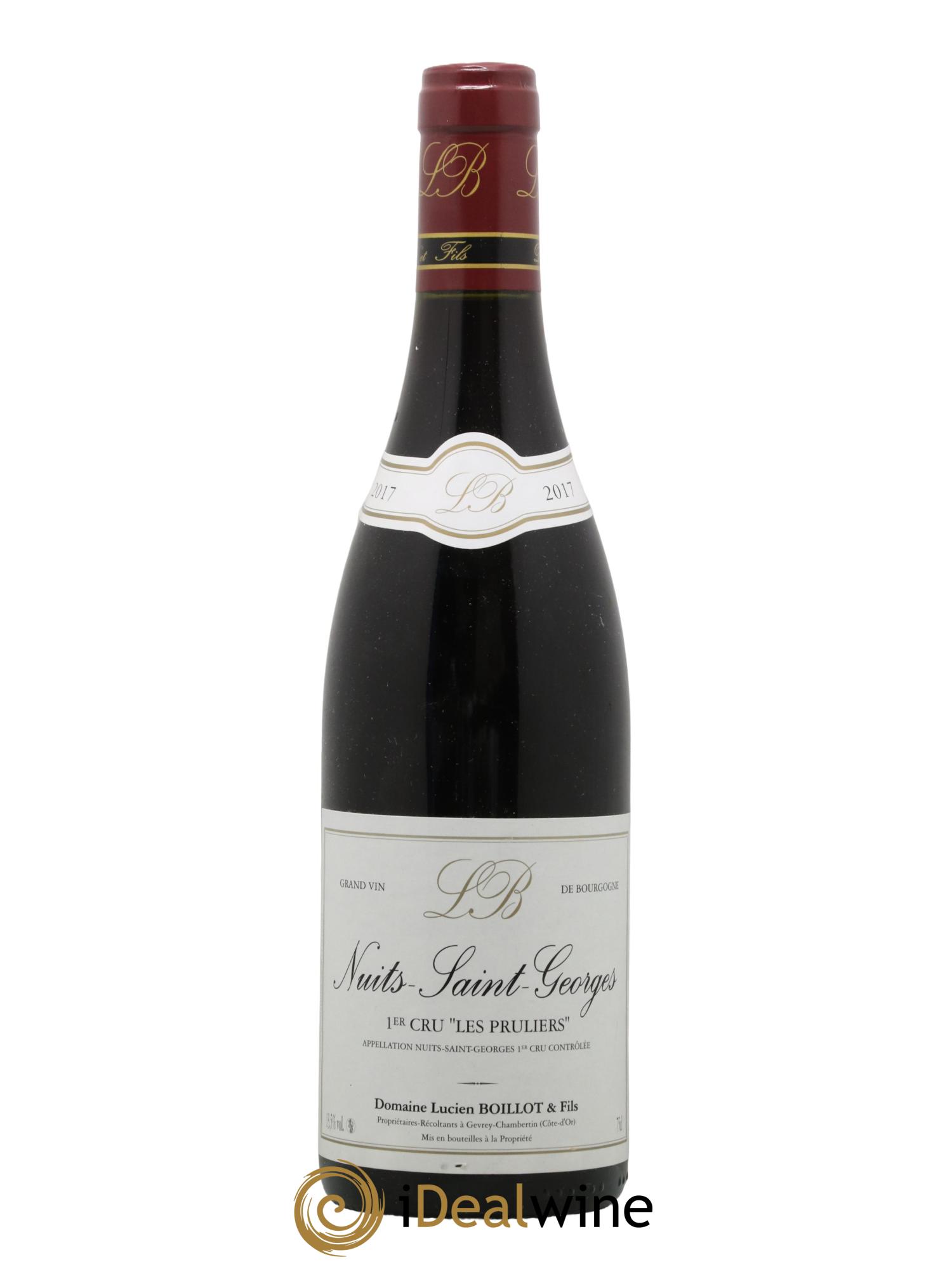 Nuits-Saint-Georges 1er Cru Les Pruliers Lucien Boillot & Fils (Domaine) 2017 - Lot de 1 bouteille - 0