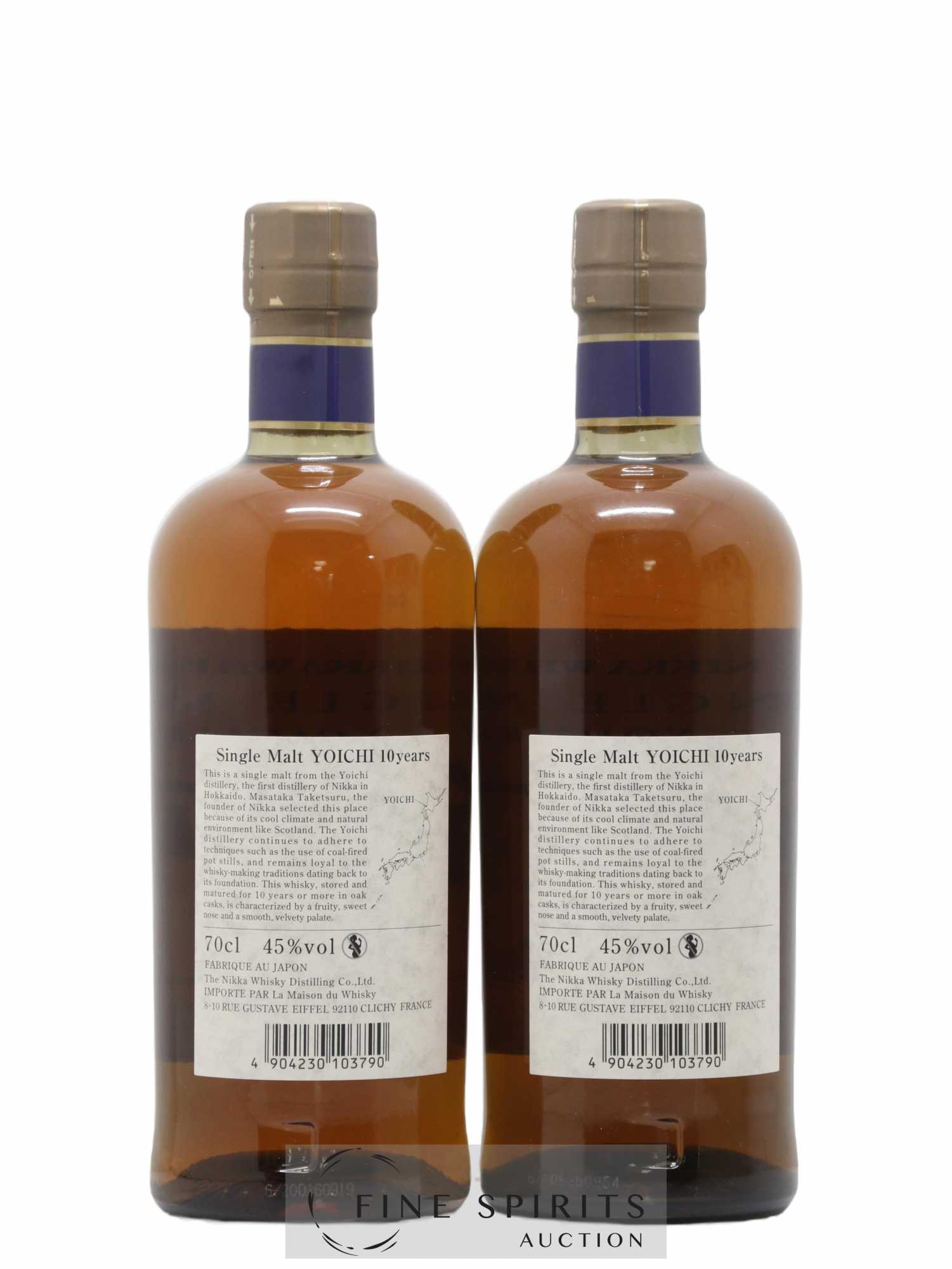 Yoichi 10 years Of. Nikka Whisky - Lot de 2 bouteilles - 2