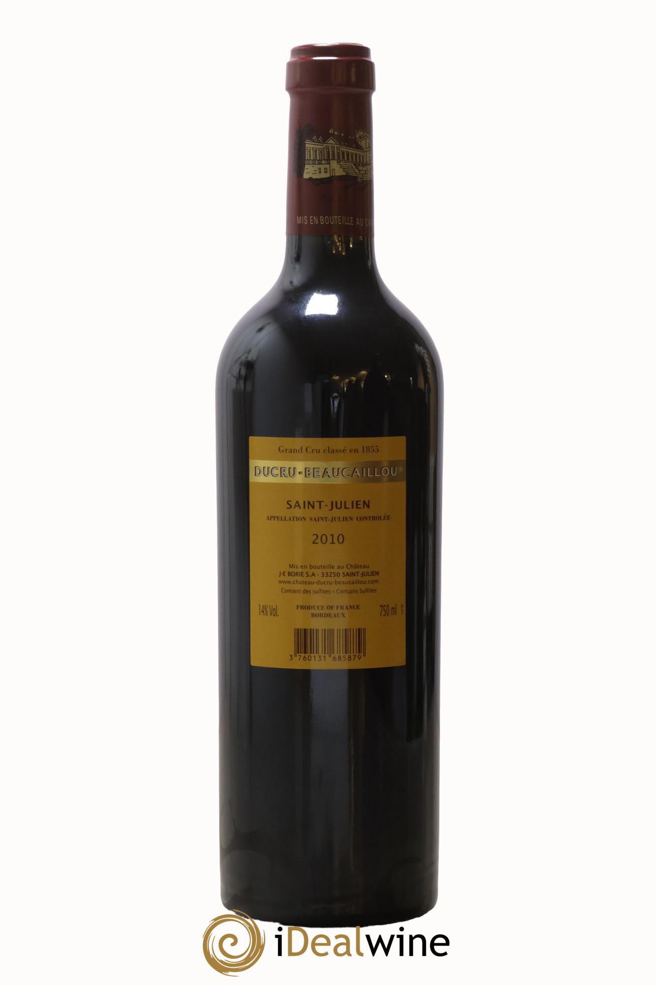 Château Ducru Beaucaillou 2ème Grand Cru Classé 2010 - Lot de 1 bouteille - 1