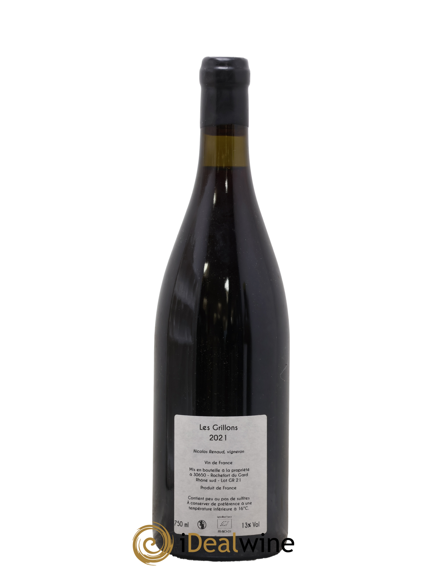 Vin de France Les Grillons Clos des Grillons 2021 - Lot de 1 bouteille - 1