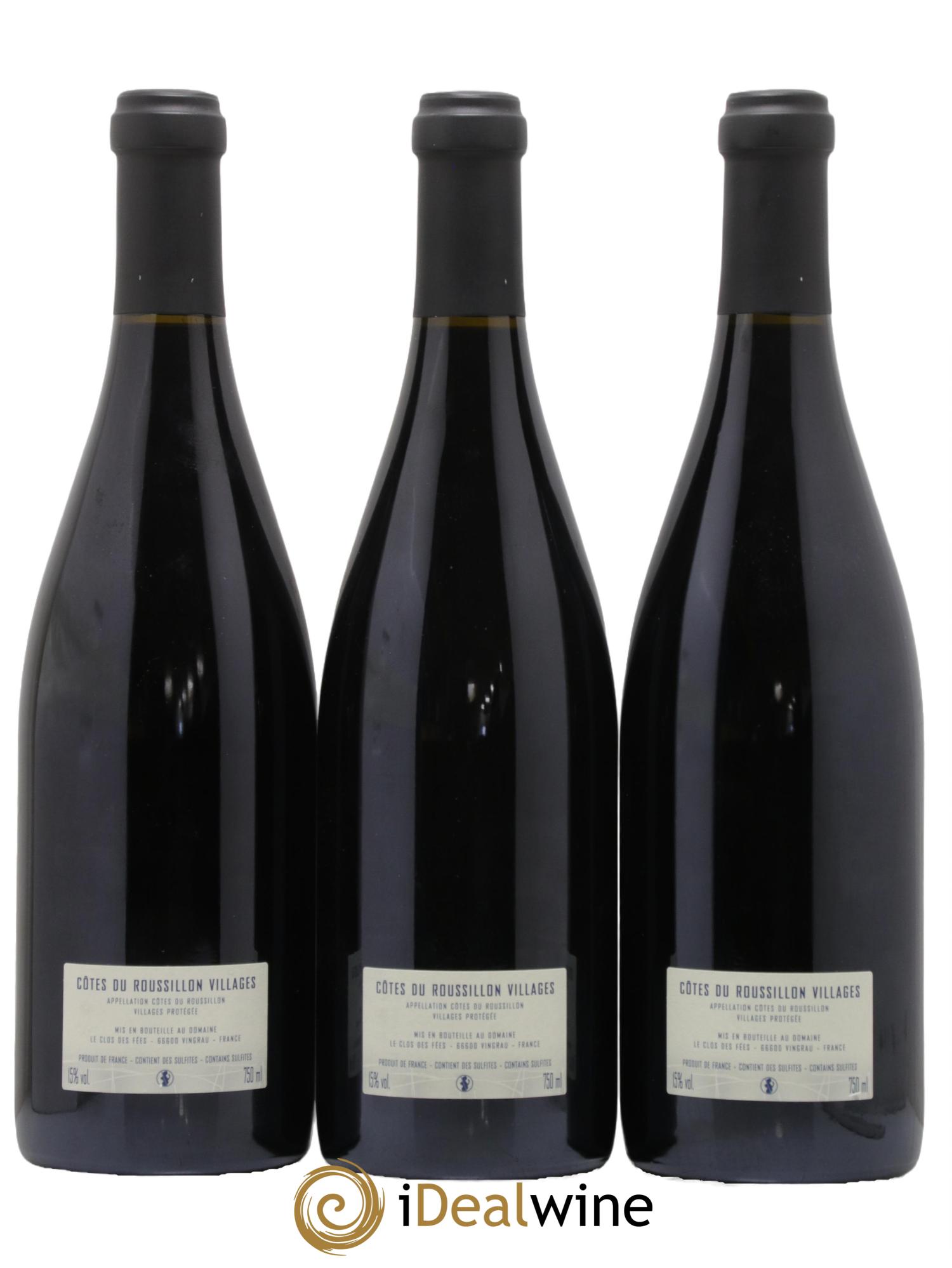 Côtes du Roussillon Villages Clos des Fées La Petite Sibérie Hervé Bizeul 2019 - Lot of 3 bottles - 1