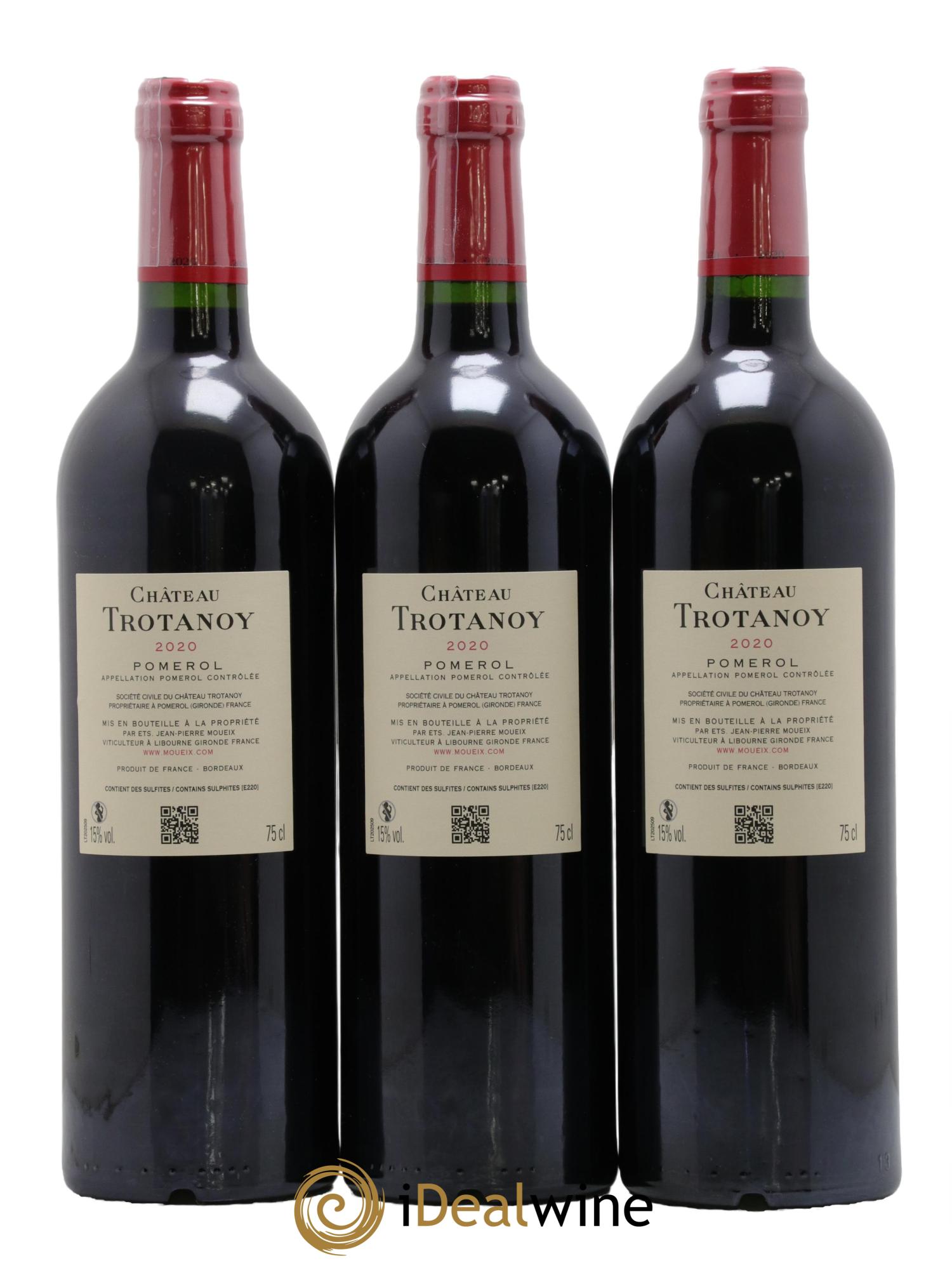 Château Trotanoy 2020 - Lot of 3 bottles - 1