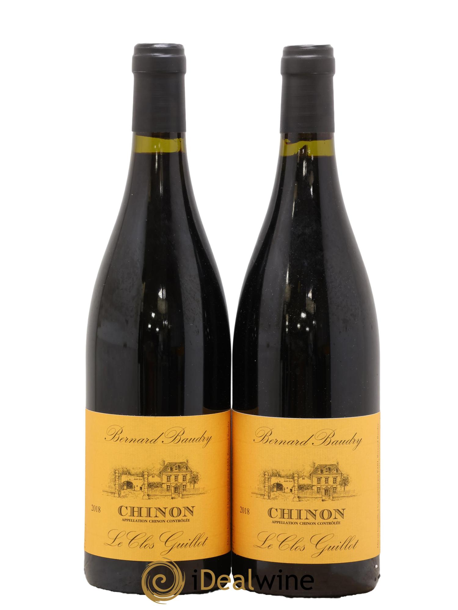 Chinon Le Clos Guillot Bernard Baudry 2018 - Posten von 2 Flaschen - 0