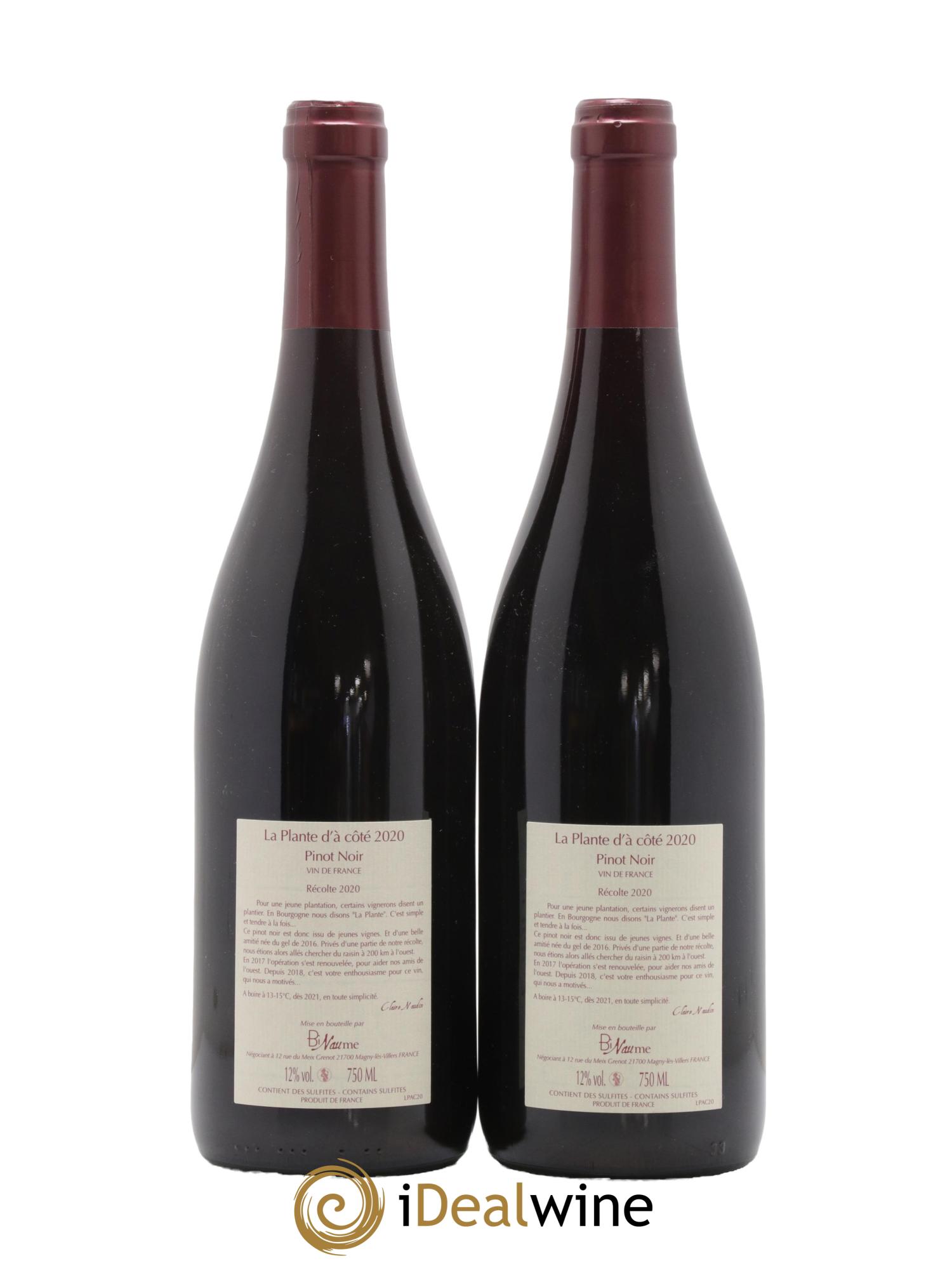 Vin de France La Plante d'à côté Naudin-Ferrand (Domaine) 2020 - Lot de 2 bouteilles - 1