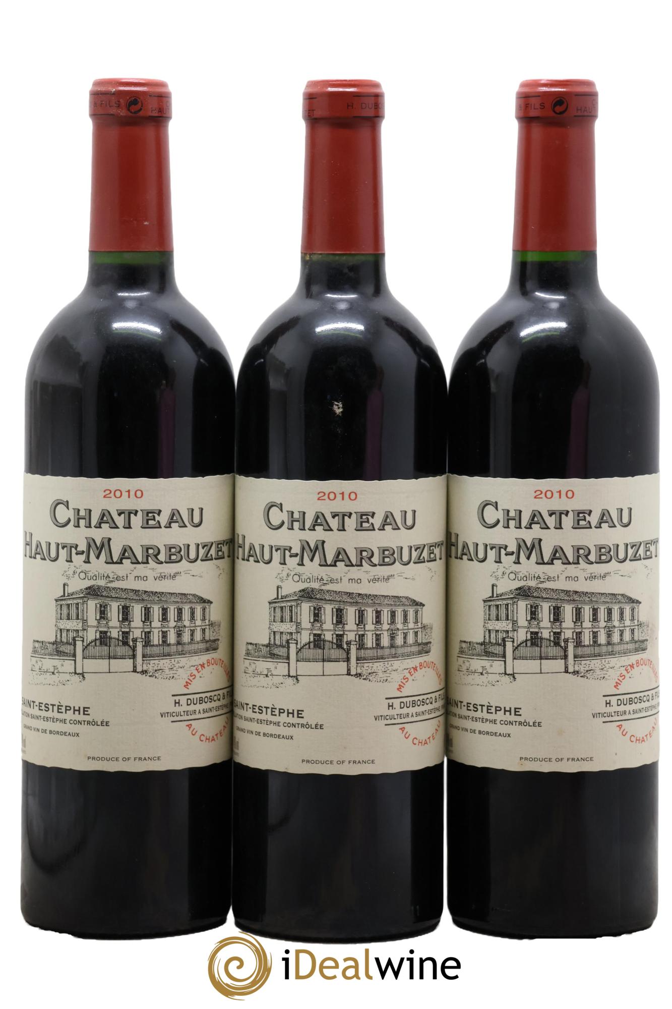 Château Haut Marbuzet 2010 - Posten von 3 Flaschen - 0