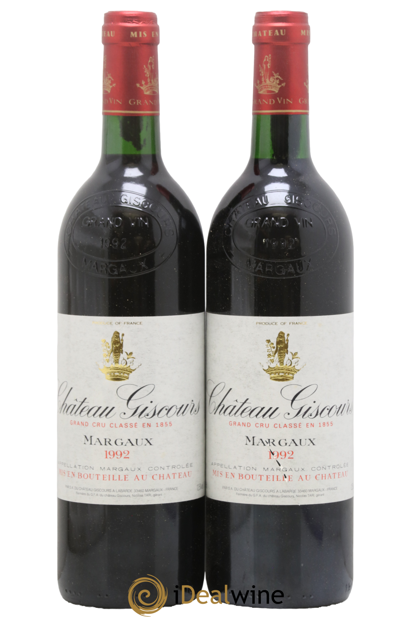 Château Giscours 3ème Grand Cru Classé 1992 - Lot de 2 bouteilles - 0
