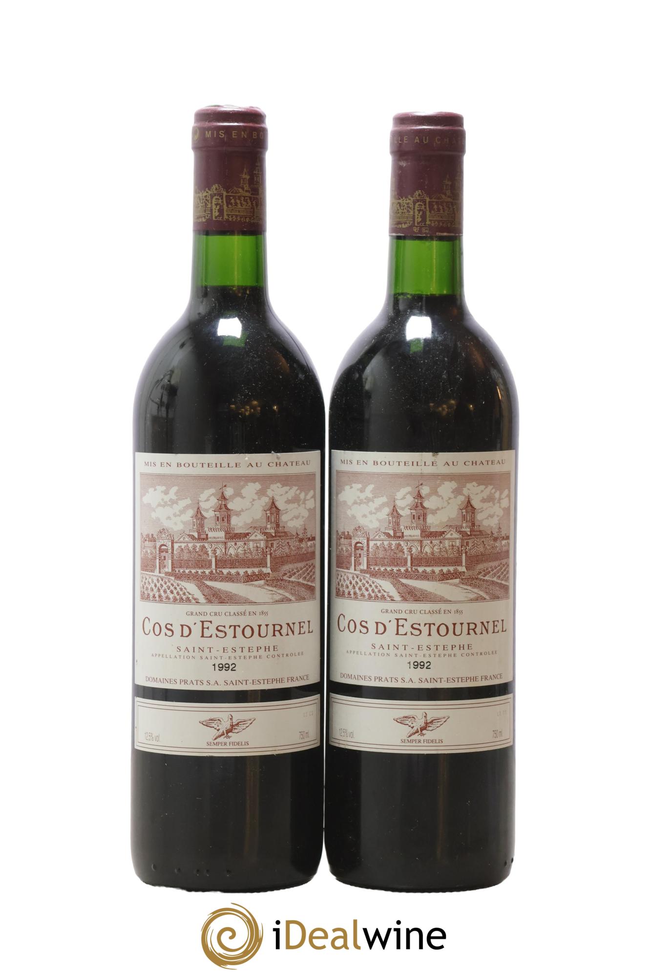 Cos d'Estournel 2ème Grand Cru Classé 1992 - Posten von 2 Flaschen - 0