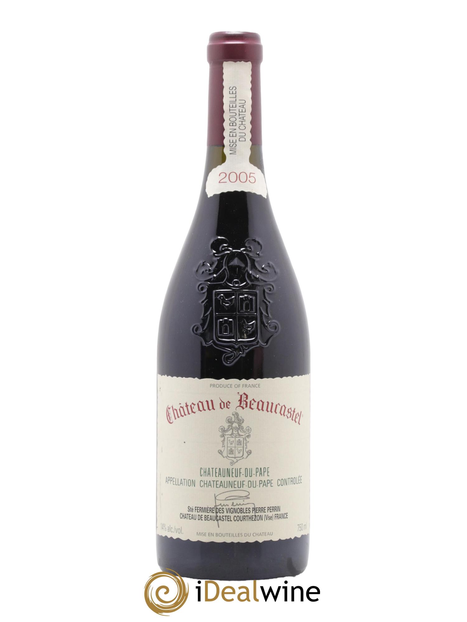 Châteauneuf-du-Pape Château de Beaucastel Famille Perrin 2005 - Lot de 1 bouteille - 0