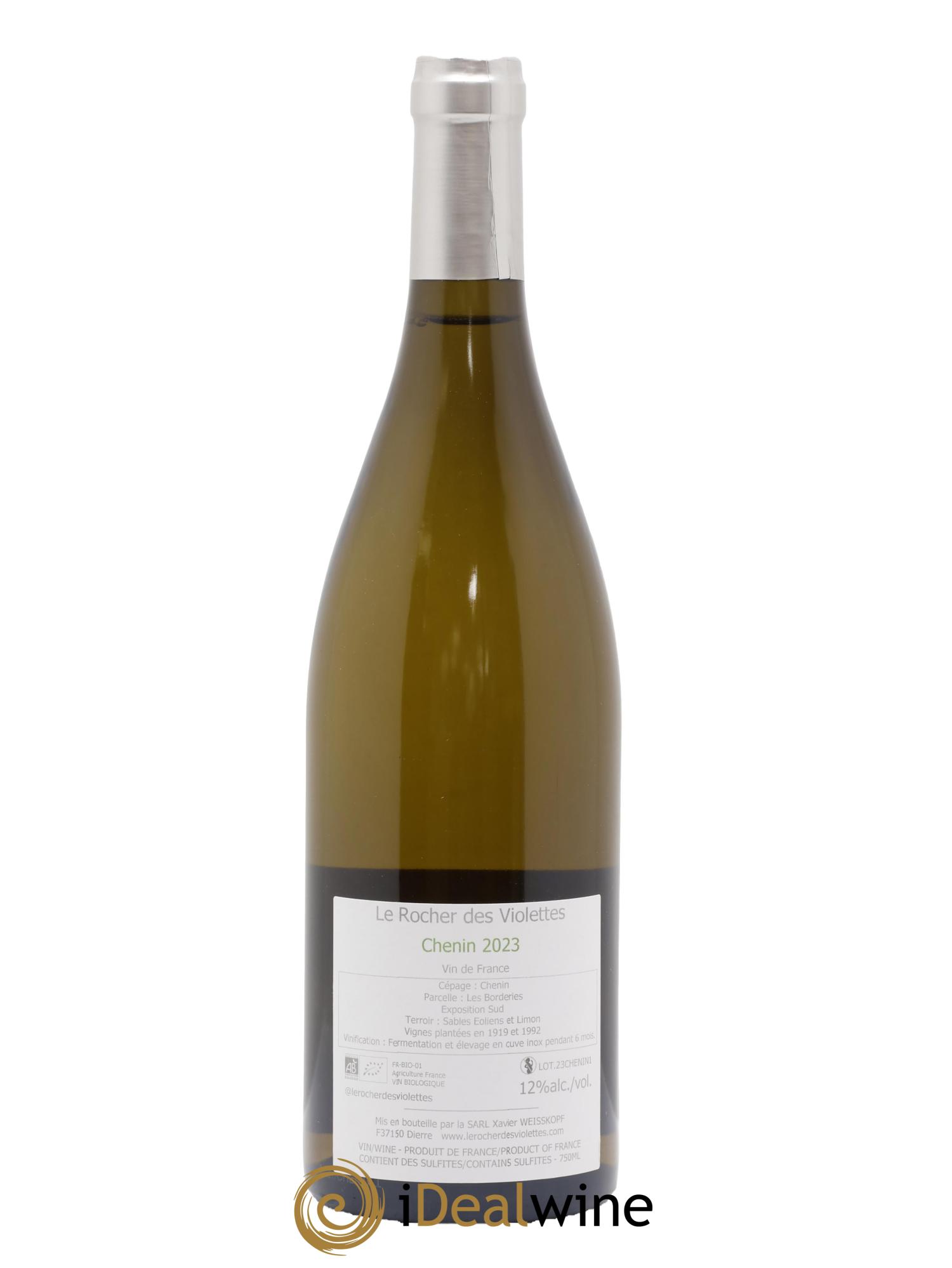 Vin de France Chenin Le Rocher des Violettes 2023 - Lot de 1 bouteille - 1
