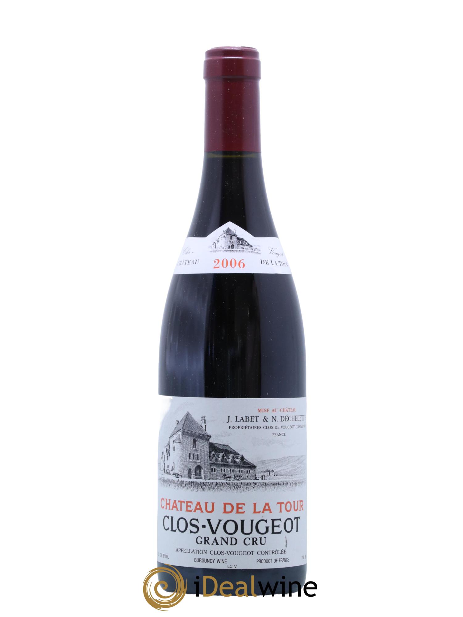 Clos de Vougeot Grand Cru Château de La Tour 2006 - Lot de 1 bouteille - 0