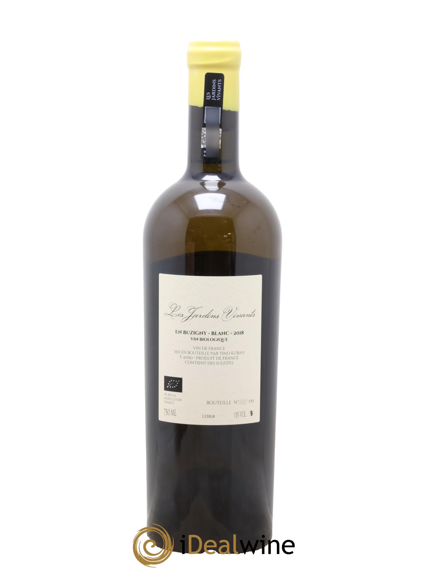 Vin de France En Buzigny Tino Kuban Les Jardins Vivants 2018 - Lot de 1 bouteille - 1