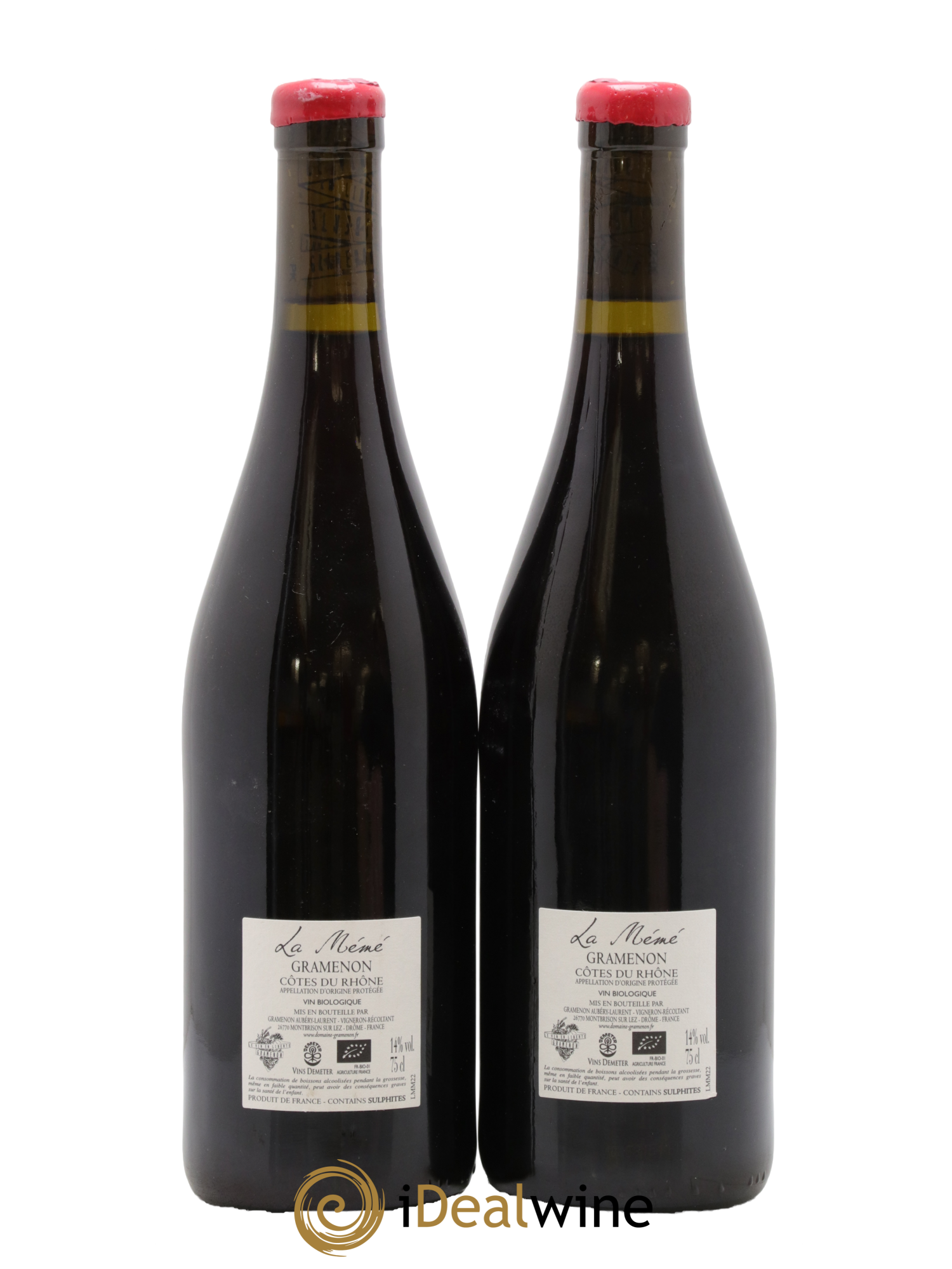 Côtes-du-Rhône La Mémé Ceps Centenaires Gramenon (Domaine) 2022 - Lot of 2 bottles - 1
