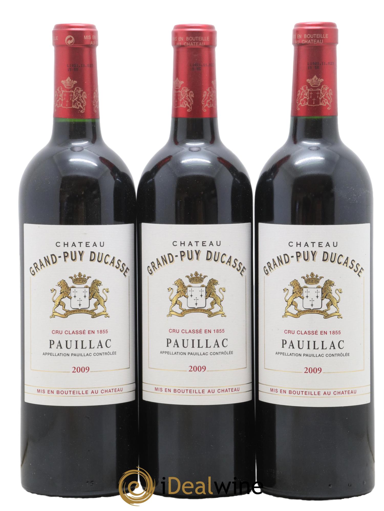 Château Grand Puy Ducasse 5ème Grand Cru Classé 2009 - Posten von 3 Flaschen - 0