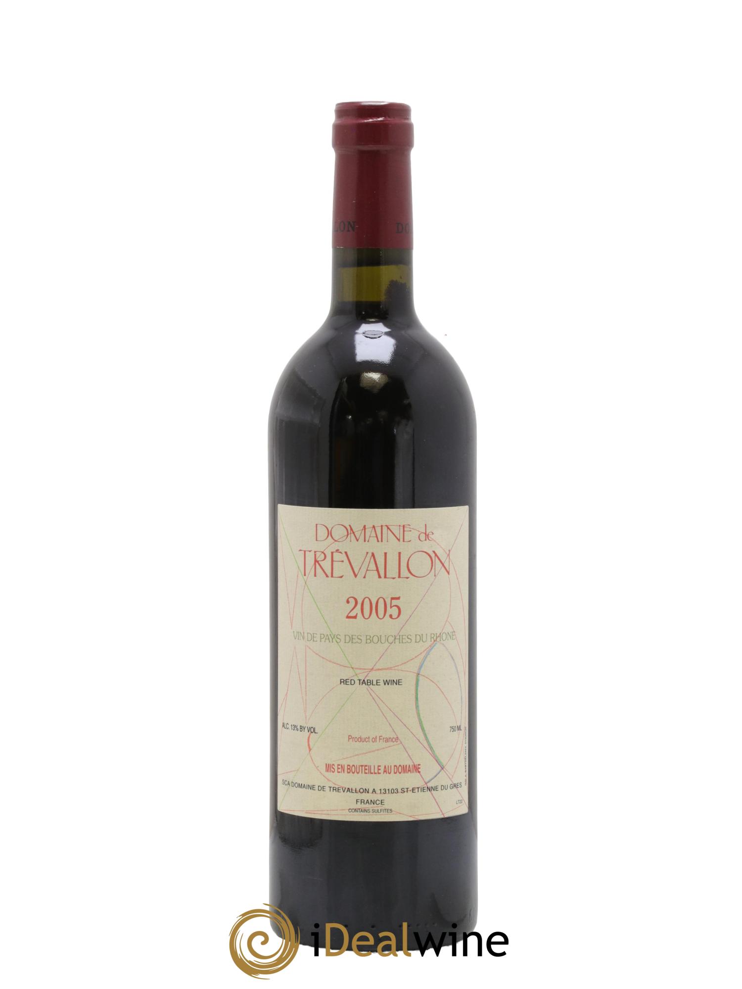 VDP Bouches du Rhône Trévallon (Domaine de) Eloi Dürrbach 2005 - Lot of 1 bottle - 0