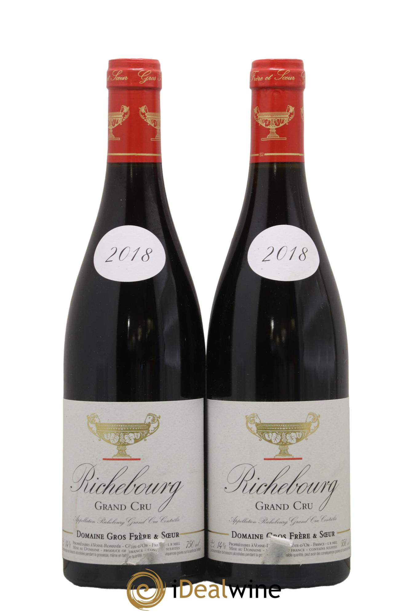 Richebourg Grand Cru Gros Frère & Soeur 2018 - Lotto di 2 bottiglie - 0