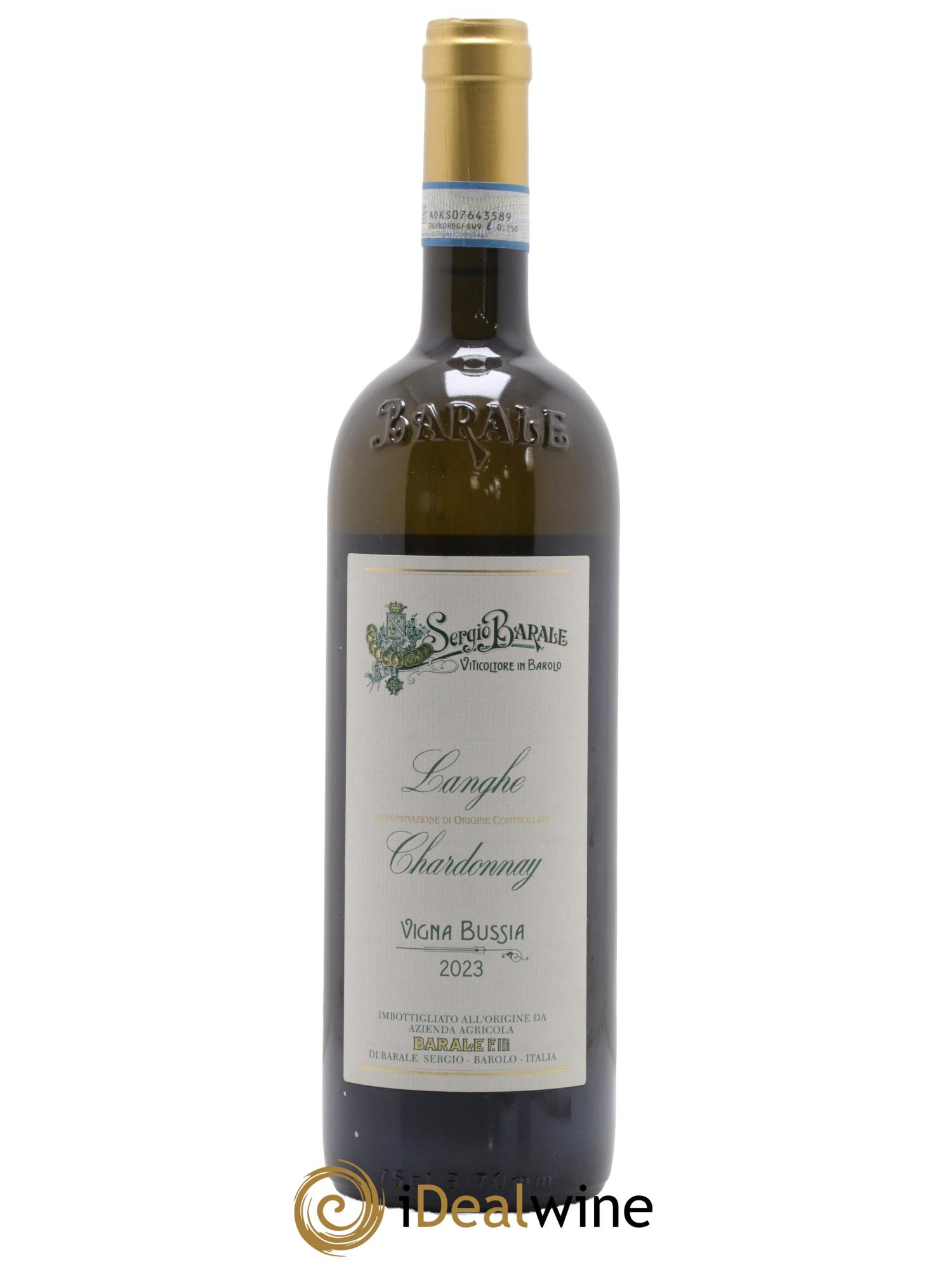 Langhe Bianco Chardonnay Sergio Barale 2023 - Lot de 1 bouteille - 0