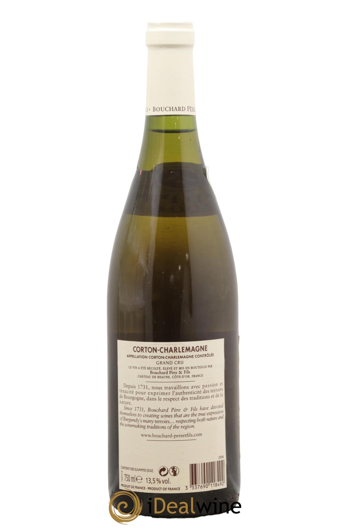 Corton-Charlemagne Grand Cru Bouchard Père & Fils 2006 - Lot de 1 bouteille - 1