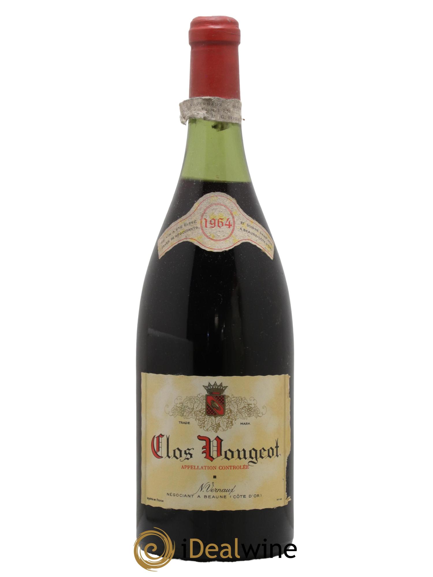 Clos de Vougeot Grand Cru Vernaux 1964 - Lot de 1 magnum - 0