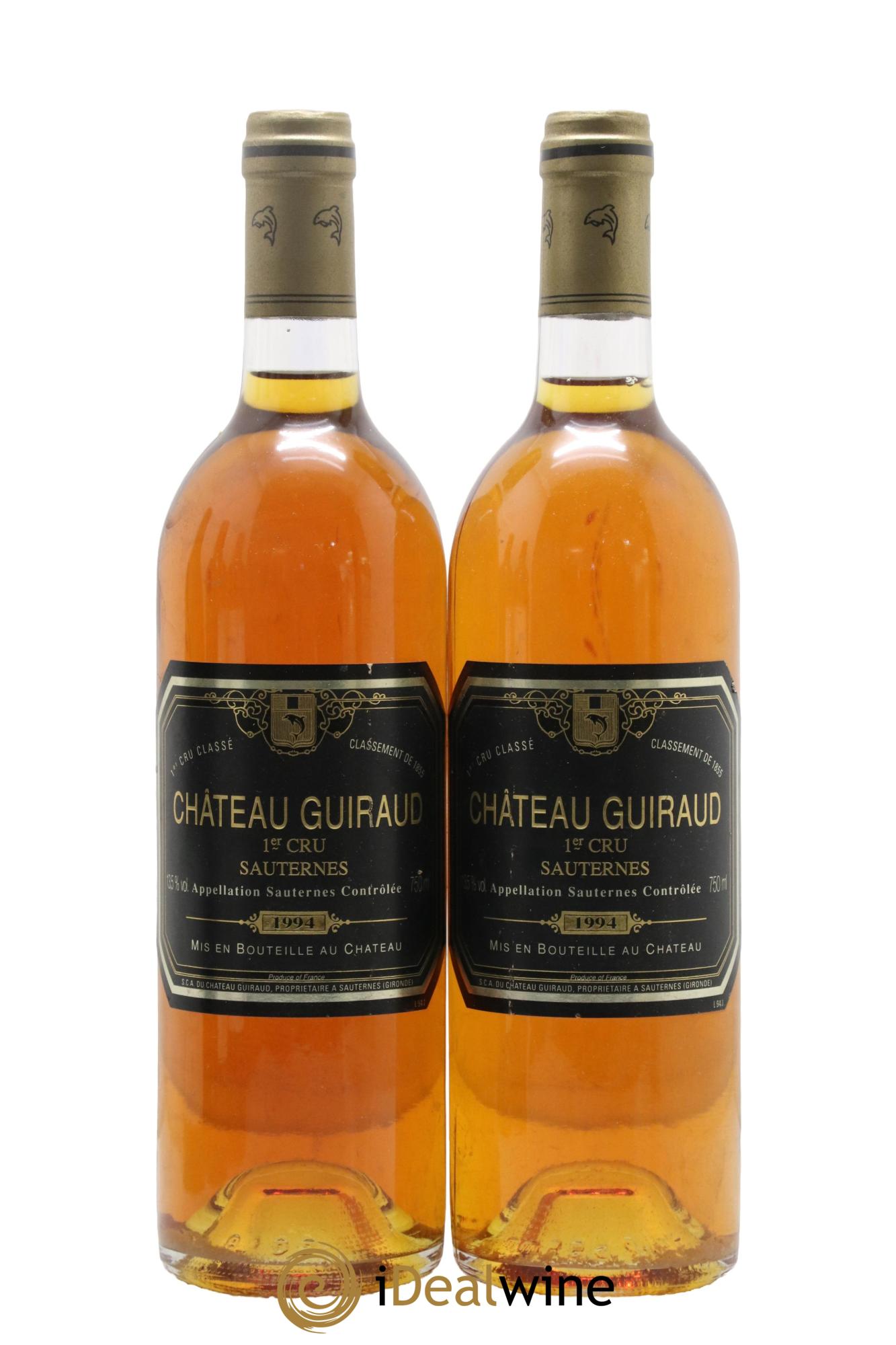 Château Guiraud 1er Grand Cru Classé 1994 - Lot de 2 bouteilles - 0