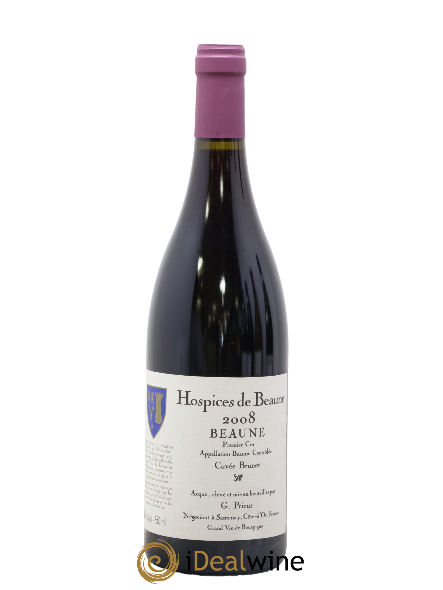 Beaune Cuvée Brunet G Prieur Hospices de Beaune 2008 - Lot of 1 bottle - 0