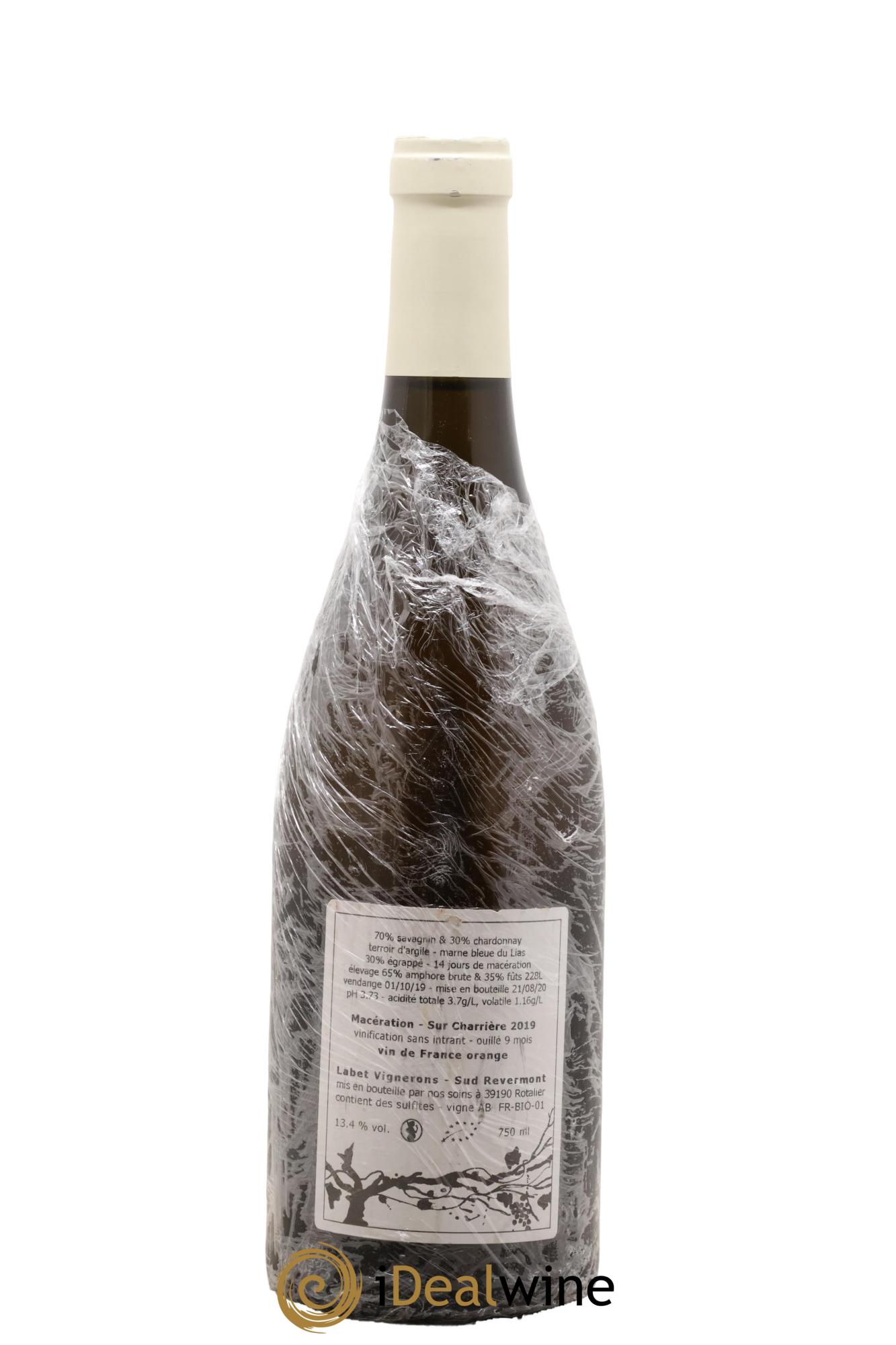 Vin de France Macération Sur Charrière Romain - Julien - Charline Labet 2019 - Posten von 1 Flasche - 1