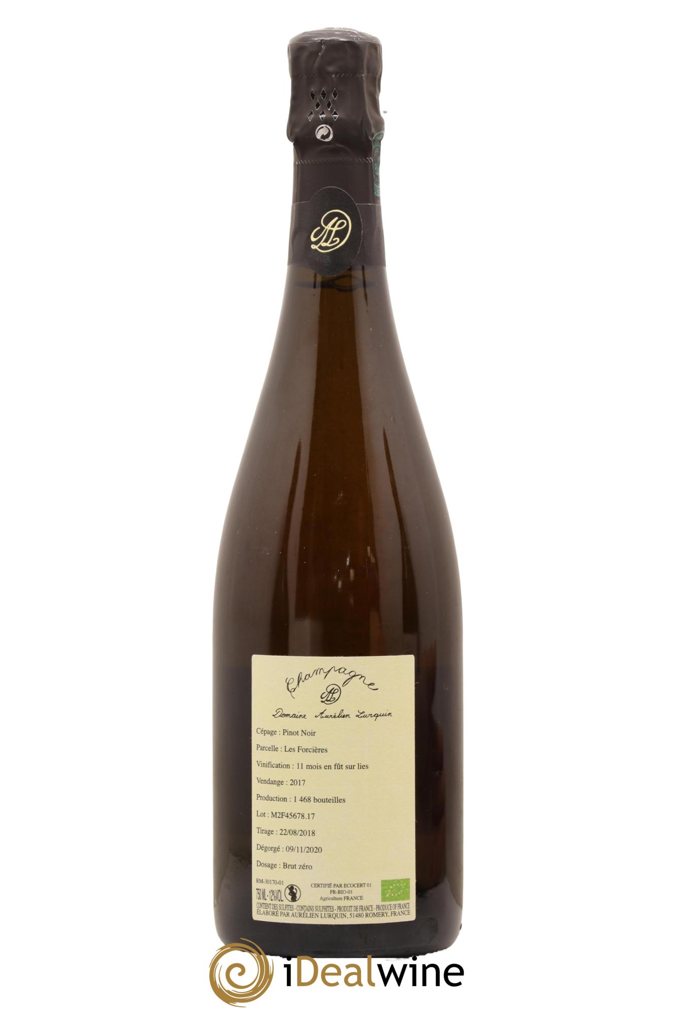 Pinot Noir Les Forcières Aurélien Lurquin 2017 - Lot de 1 bouteille - 1