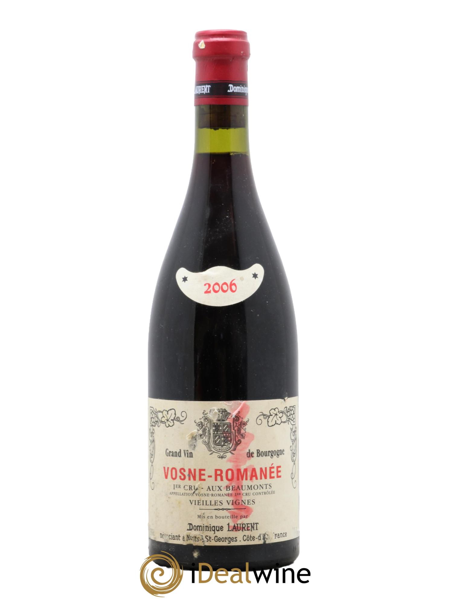 Vosne-Romanée 1er Cru Aux Beaumonts Vieilles Vignes Dominique Laurent 2006 - Lot de 1 bouteille - 0