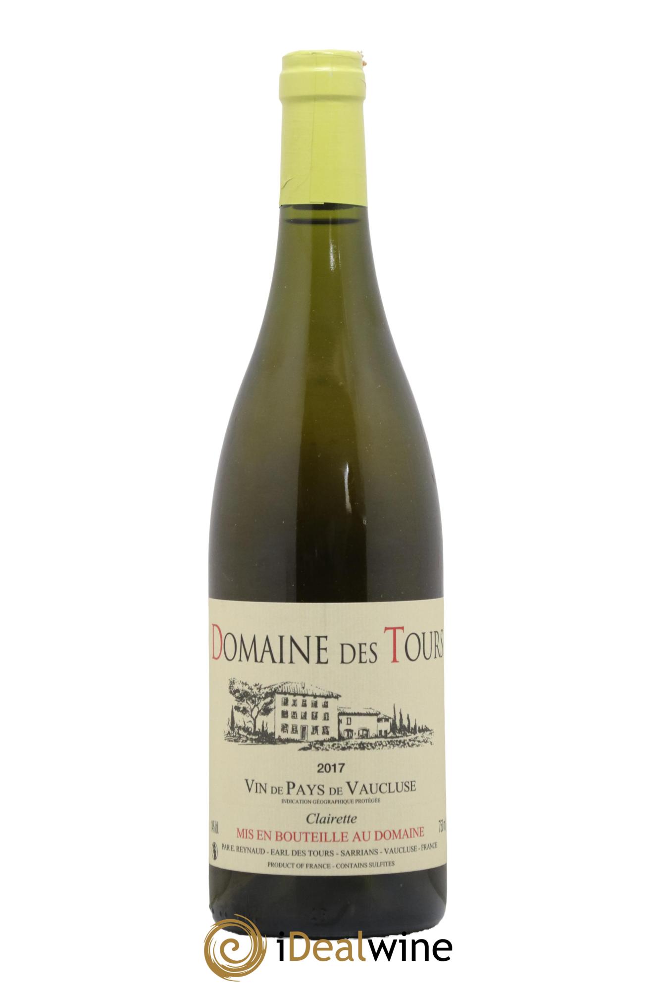 IGP Vaucluse (Vin de Pays de Vaucluse) Domaine des Tours Emmanuel Reynaud Clairette 2017 - Lot of 1 bottle - 0