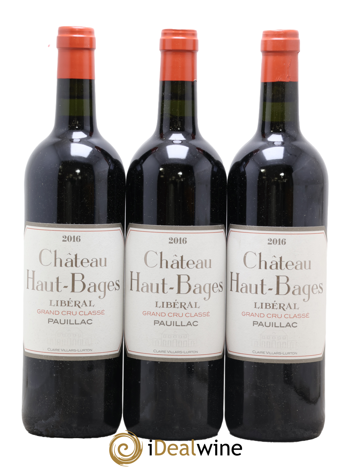 Château Haut Bages Libéral 5ème Grand Cru Classé 2016 - Lot of 3 bottles - 0