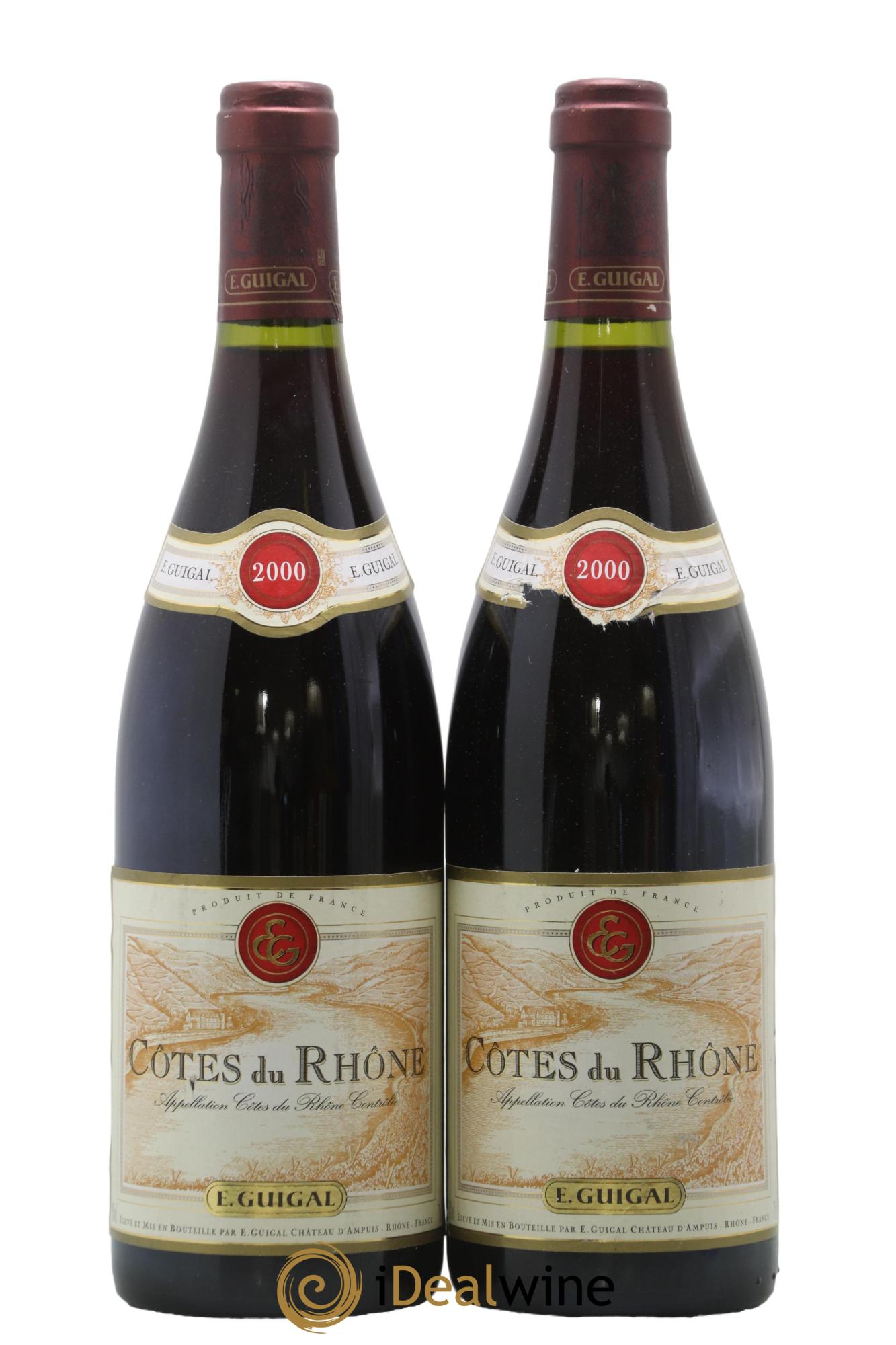 Côtes-du-Rhône Guigal 2000 - Lot de 2 bouteilles - 0
