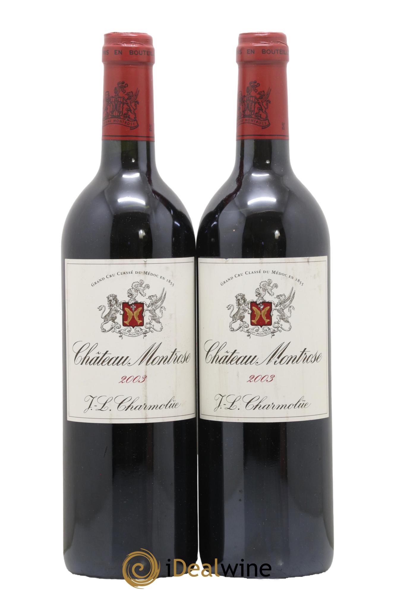 Château Montrose 2ème Grand Cru Classé 2003 - Lot de 2 bouteilles - 0