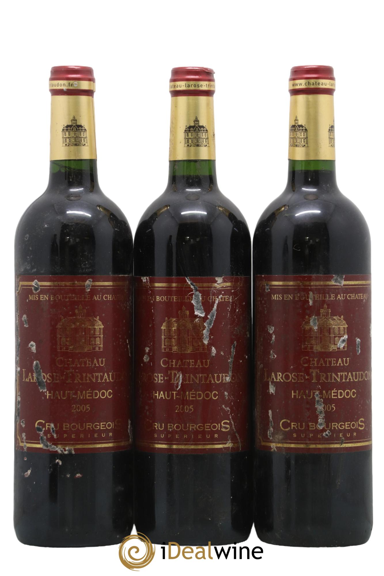 Château Larose Trintaudon Cru Bourgeois 2005 - Lot of 3 bottles - 0