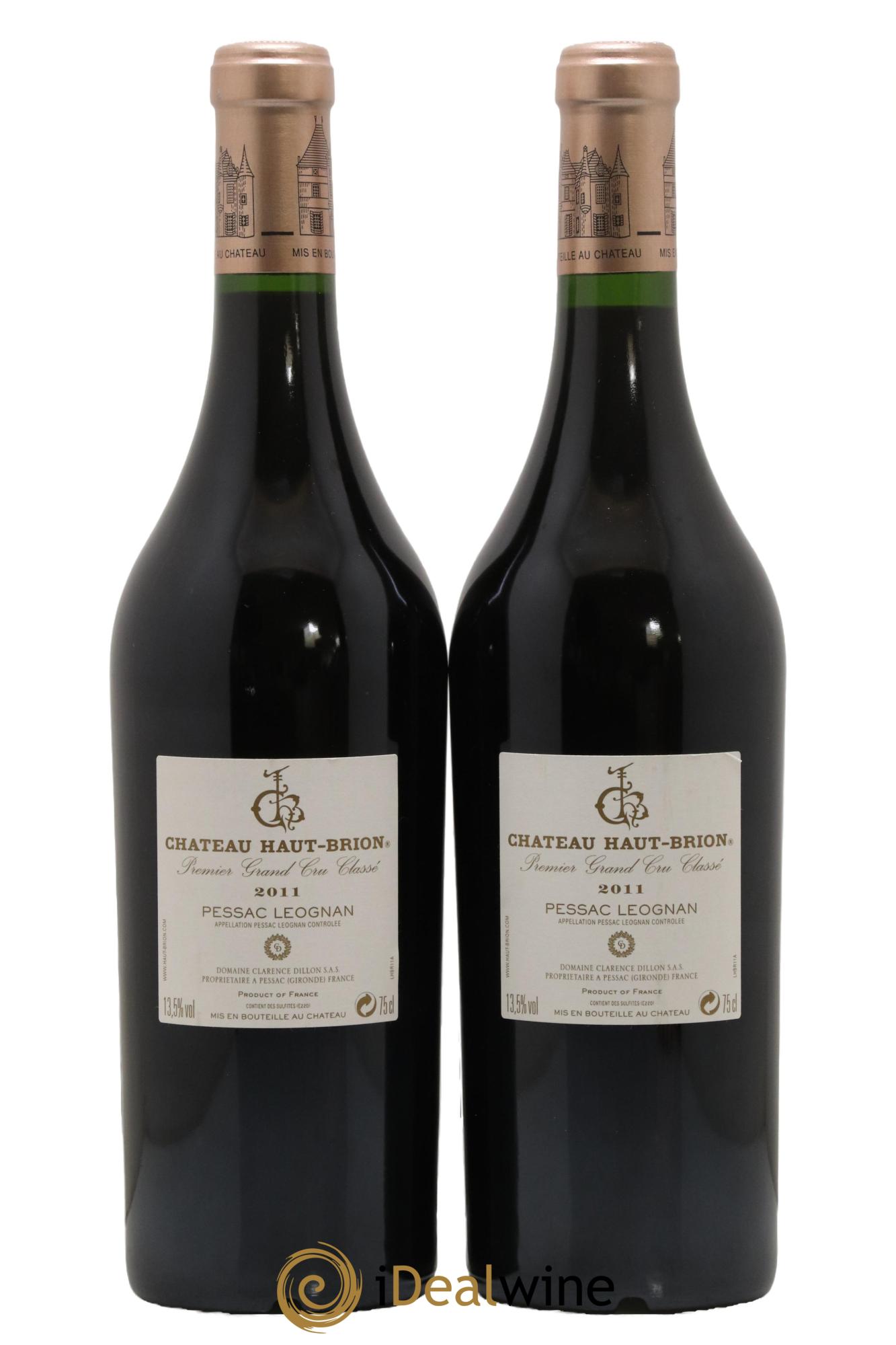 Château Haut Brion 1er Grand Cru Classé  2011 - Lot of 2 bottles - 1