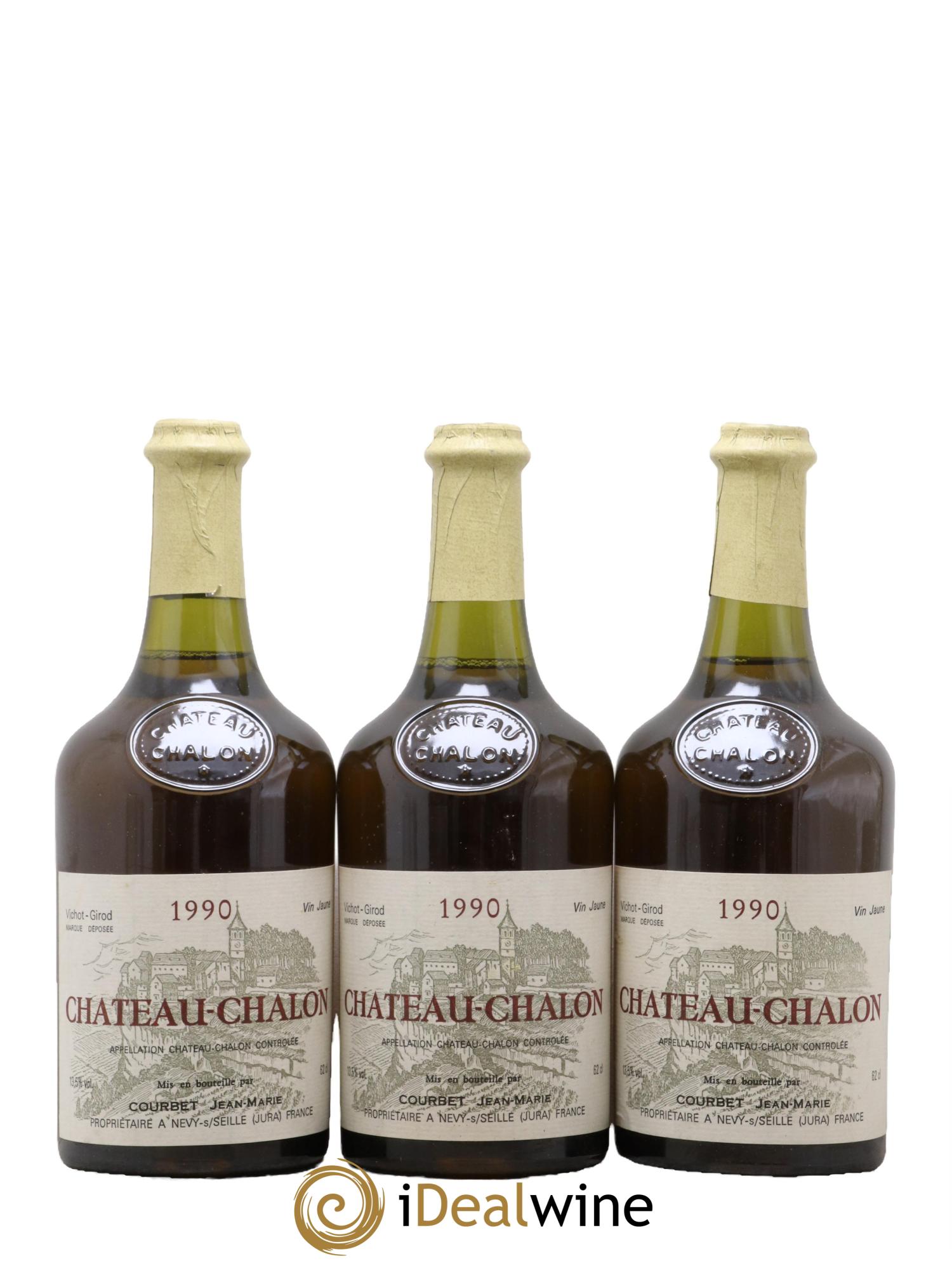 Château-Chalon Courbet 1990 - Lot de 3 clavelins - 0