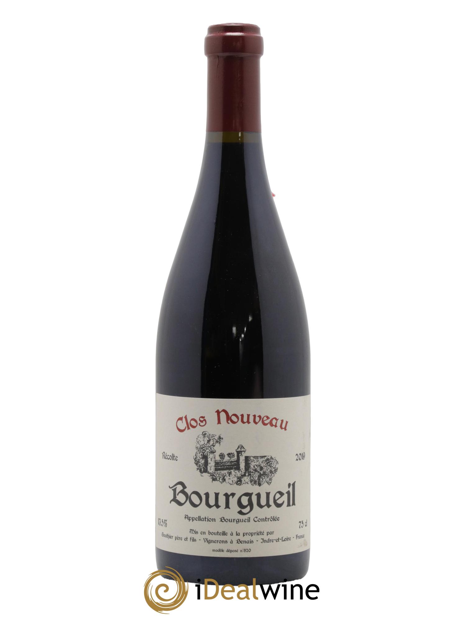 Bourgueil Clos Nouveau Domaine du Bel Air 2019 - Lot de 1 bouteille - 0