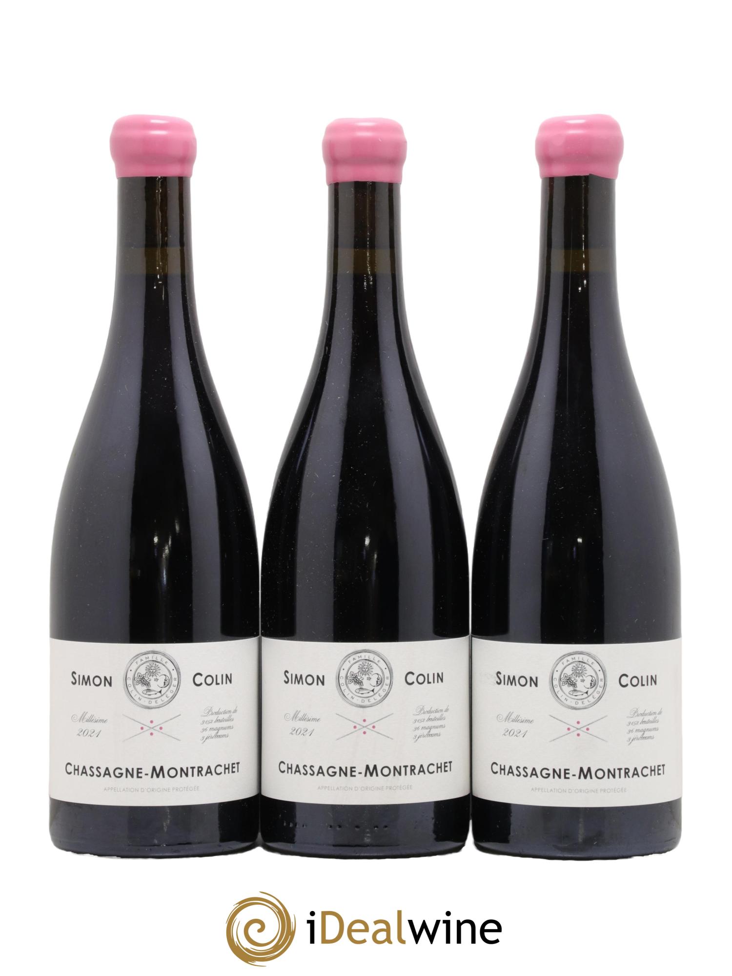 Chassagne-Montrachet Simon Colin 2021 - Lot de 3 bouteilles - 0