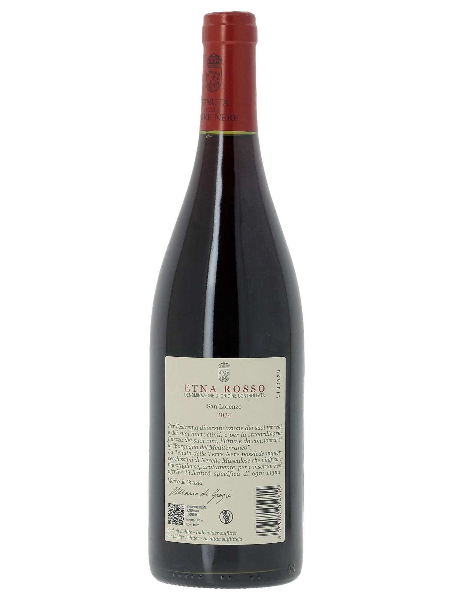 Etna Rosso DOC Tenuta delle Terre Nere San Lorenzo  2024 - Posten von 1 Flasche - 1